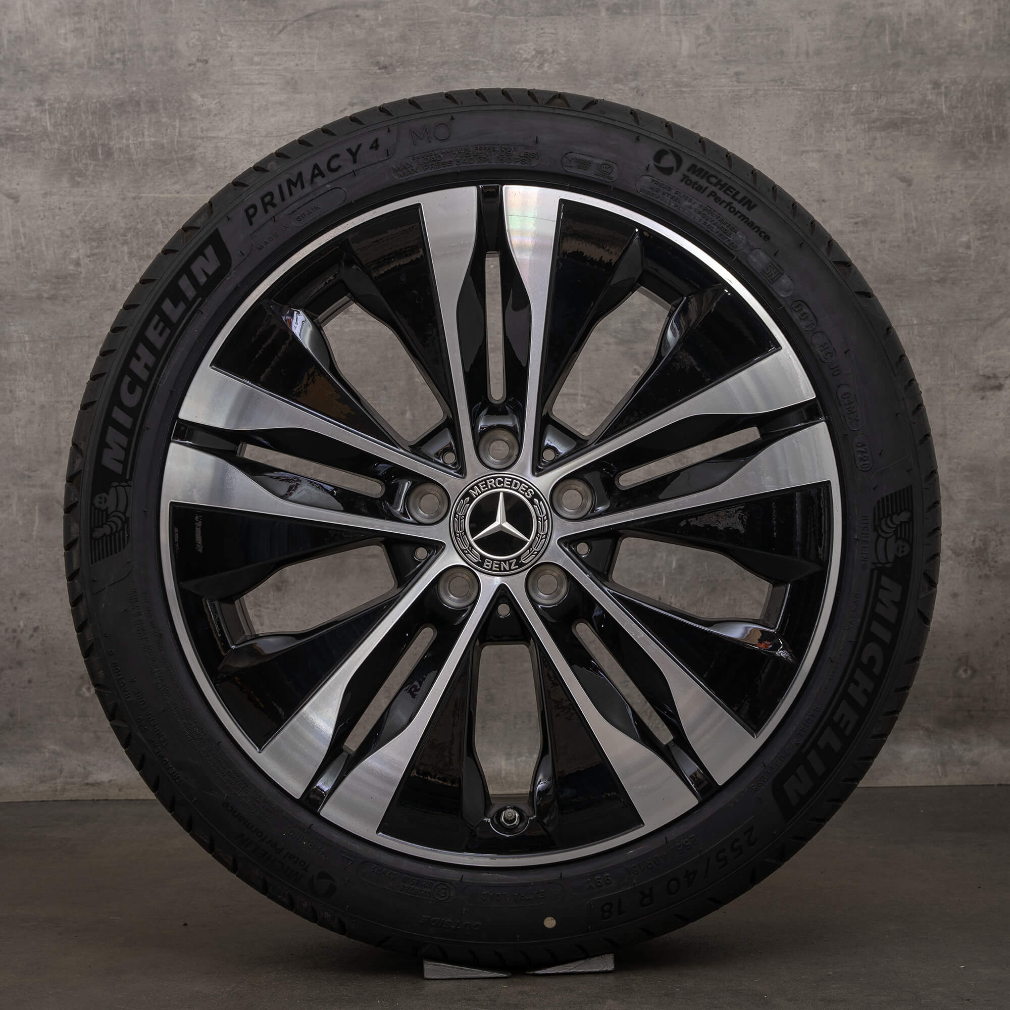 Originele Mercedes Benz C-Klasse Hybride winterwielen 18 inch W206 S206 C300e C300de C400e velgen A2064017300 A2064011400 zwart glans NIEUW