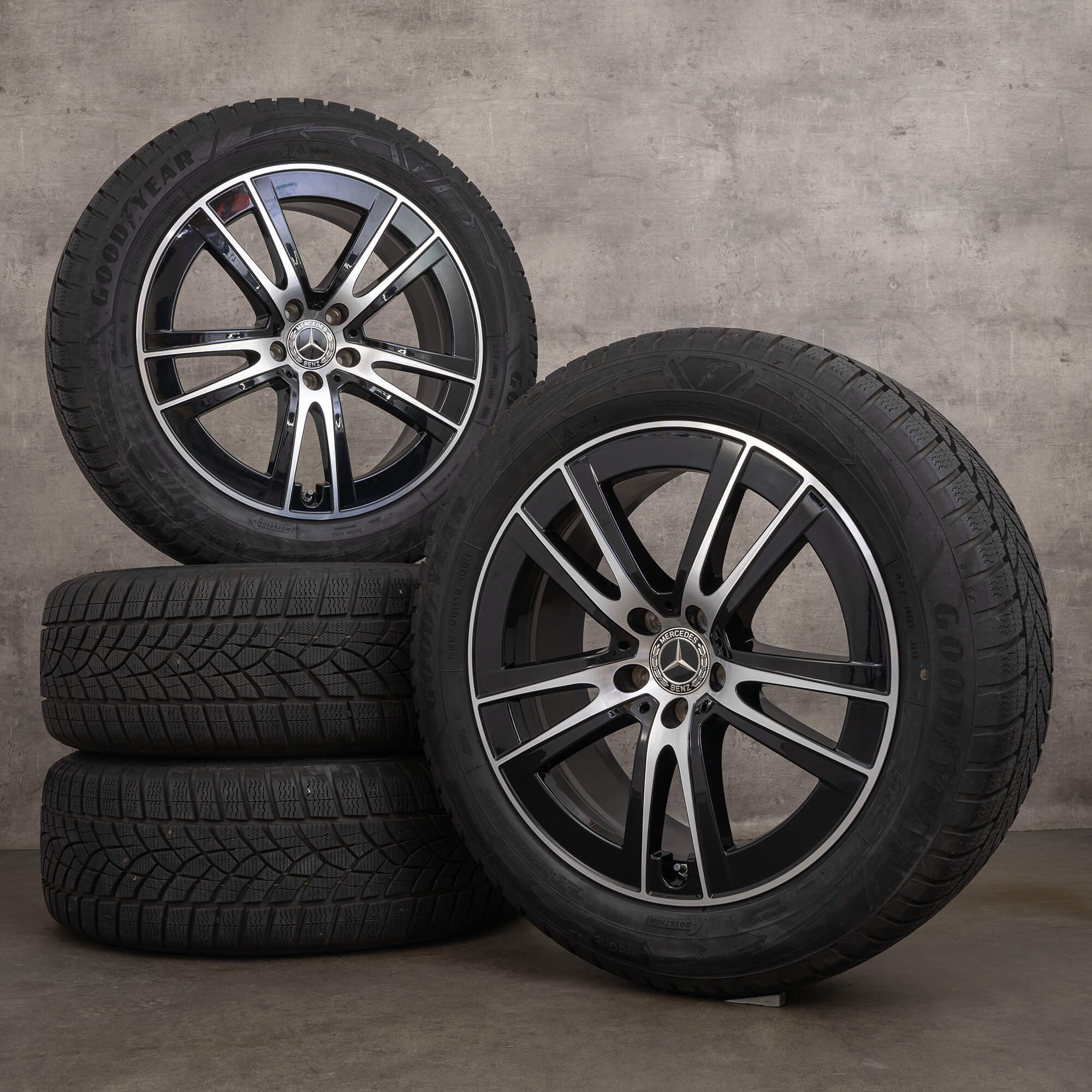 Jantes originais Mercedes GLC X254 C254 de 19 polegadas com pneus inverno