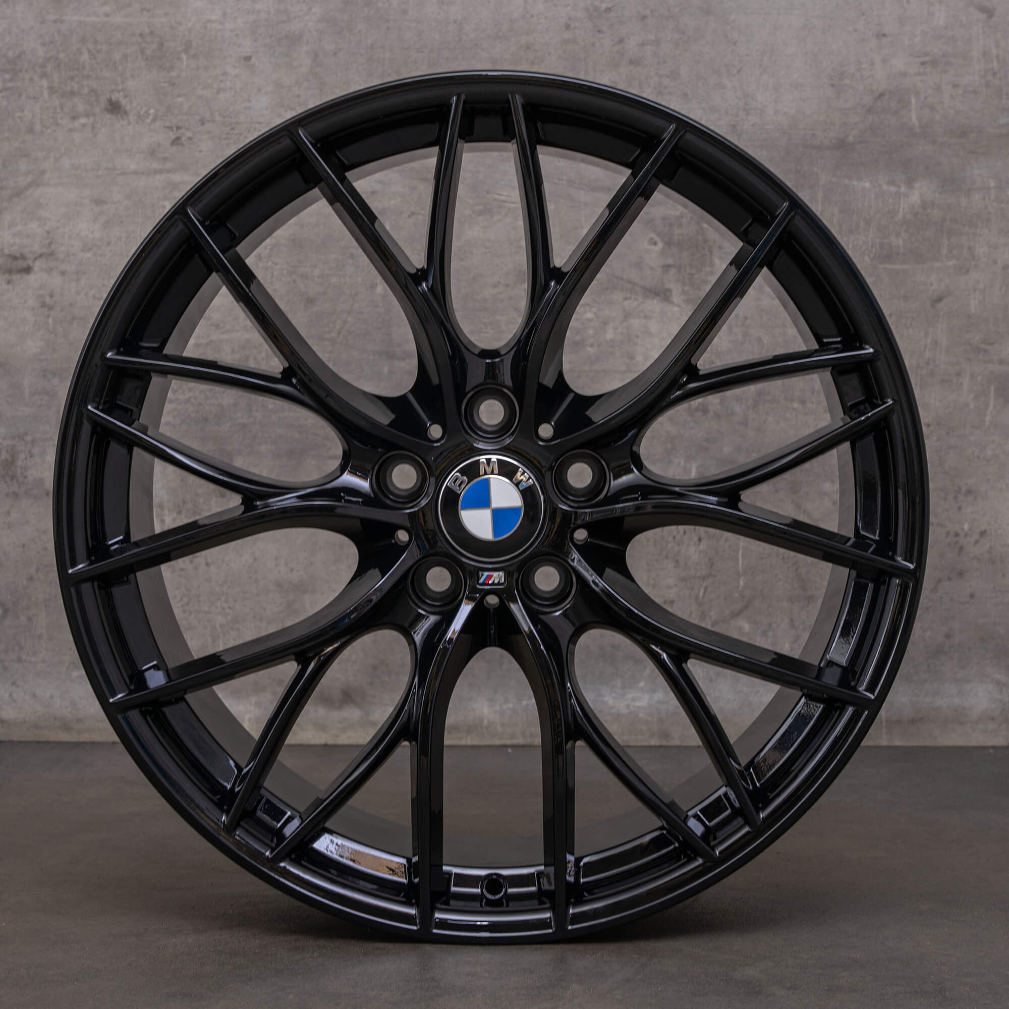 Original BMW Seria 3 4 jante 20 inch F31 F32 F33 Gran Coupe F36 Styling 405 M 6796264 6796265 negru lucios