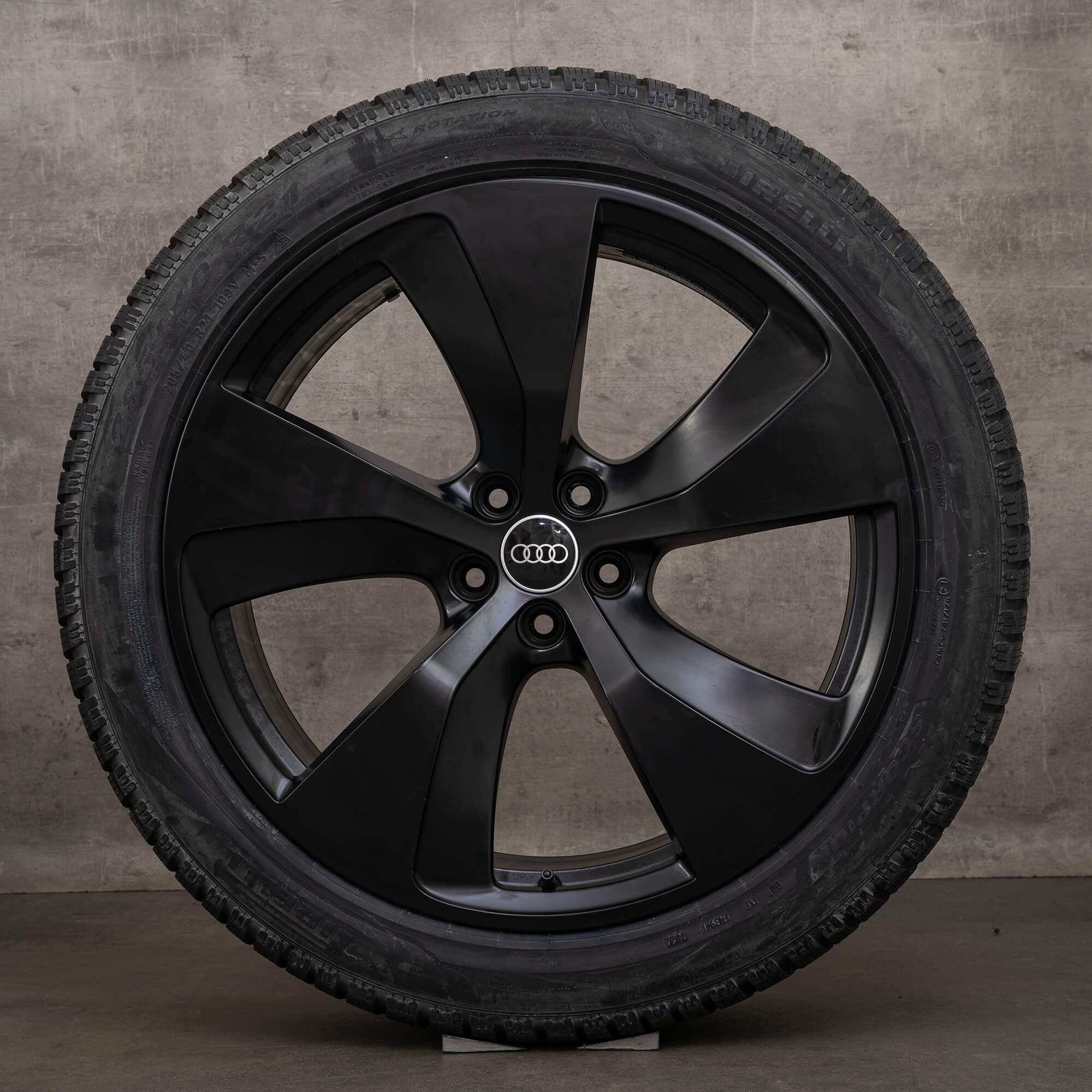 Original Audi Q7 SQ7 4M 21 inch anvelope de vară 4M0601025E jante negre