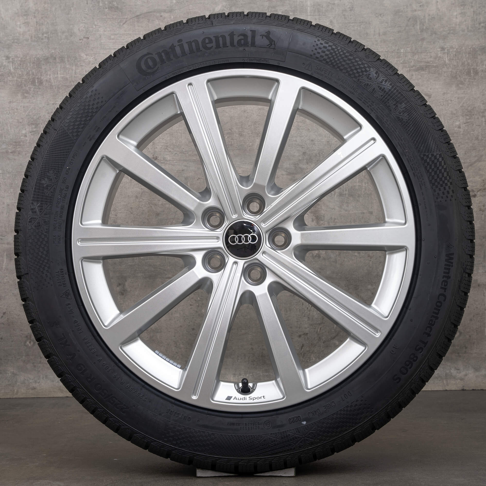 Audi RS Q3 F3 winterwielen 19 inch velgen winterbanden 83A601025AB zilver NIEUW