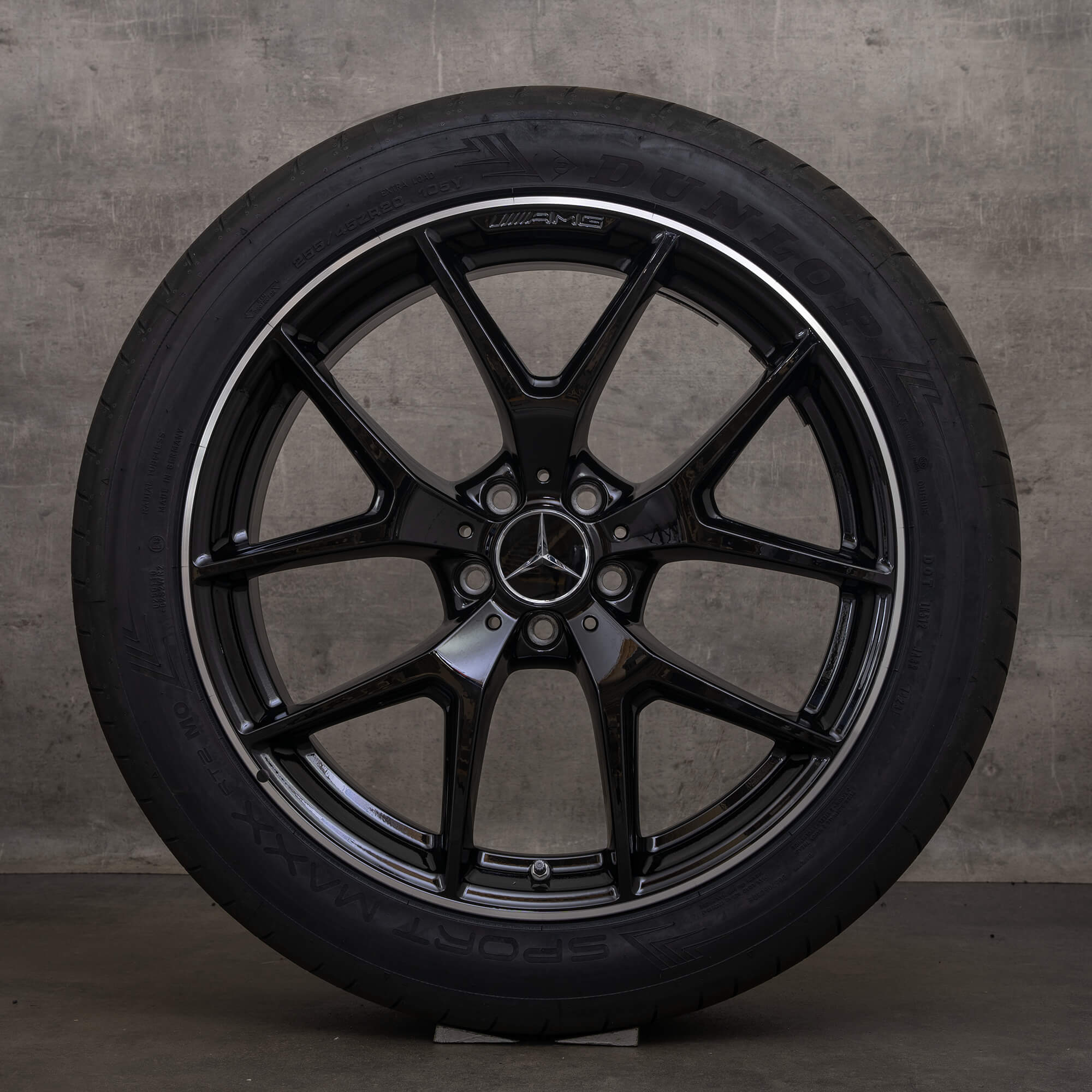 Originele Mercedes Benz GLC AMG velgen 20 inch X253 C253 zomerwielen A2534015500 zwart hoogglans NIEUW