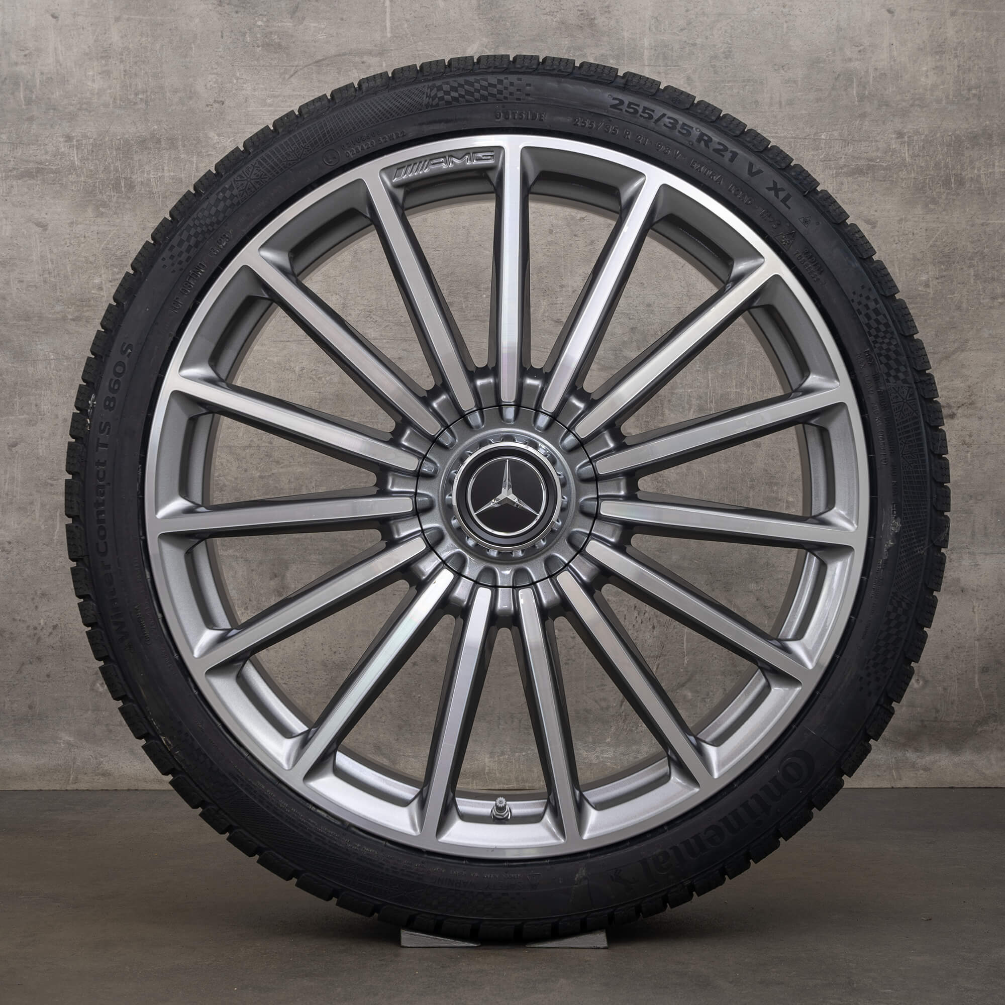 OEM AMG Mercedes Benz GLA35 45 X247 H247 21 inch rims winter tires A2474012200 himalaya grey high-sheen NEW