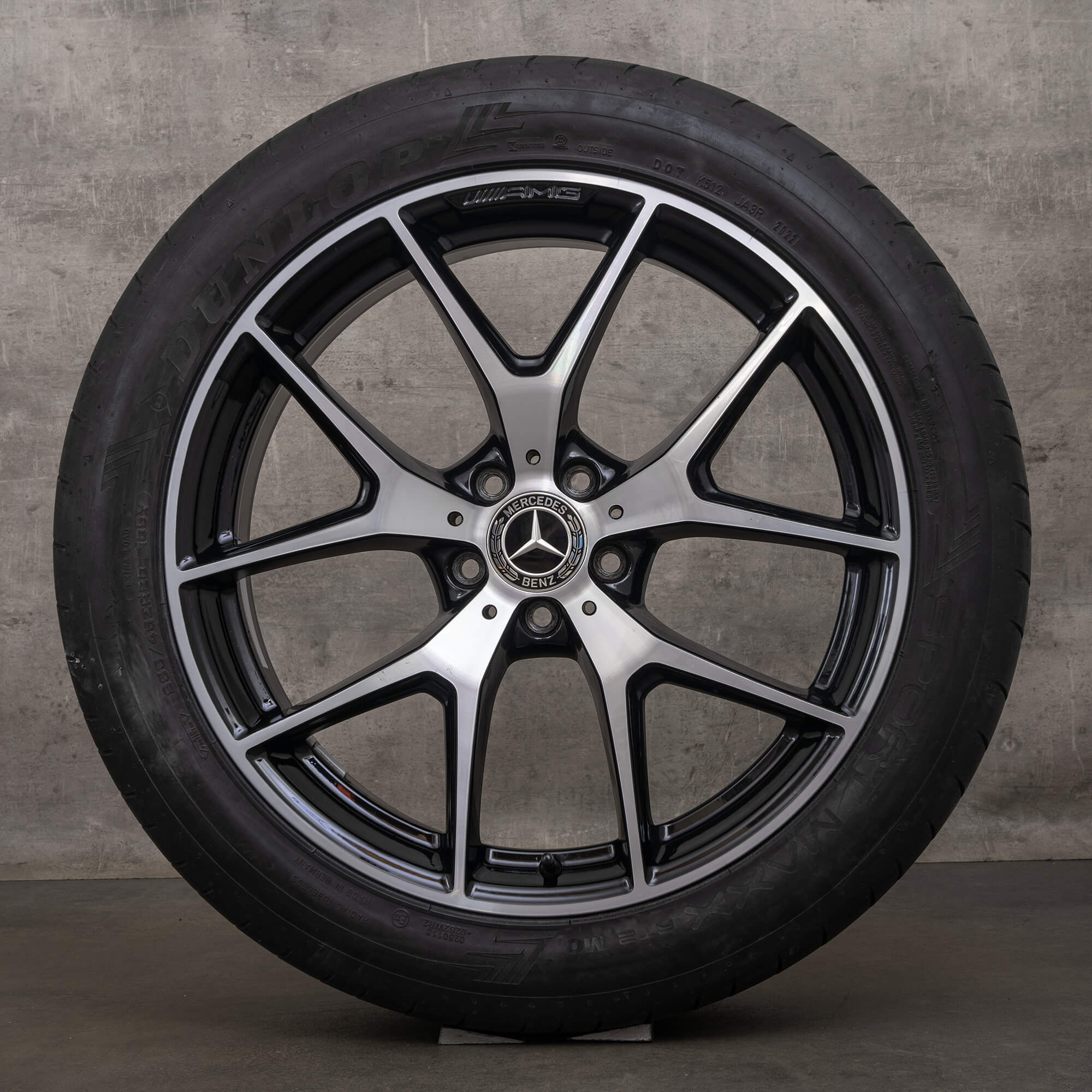 OEM AMG Mercedes Benz GLC43 20 inch X253 C253 4Matic rims summer tires A2534015500 A2534015600 black wheels