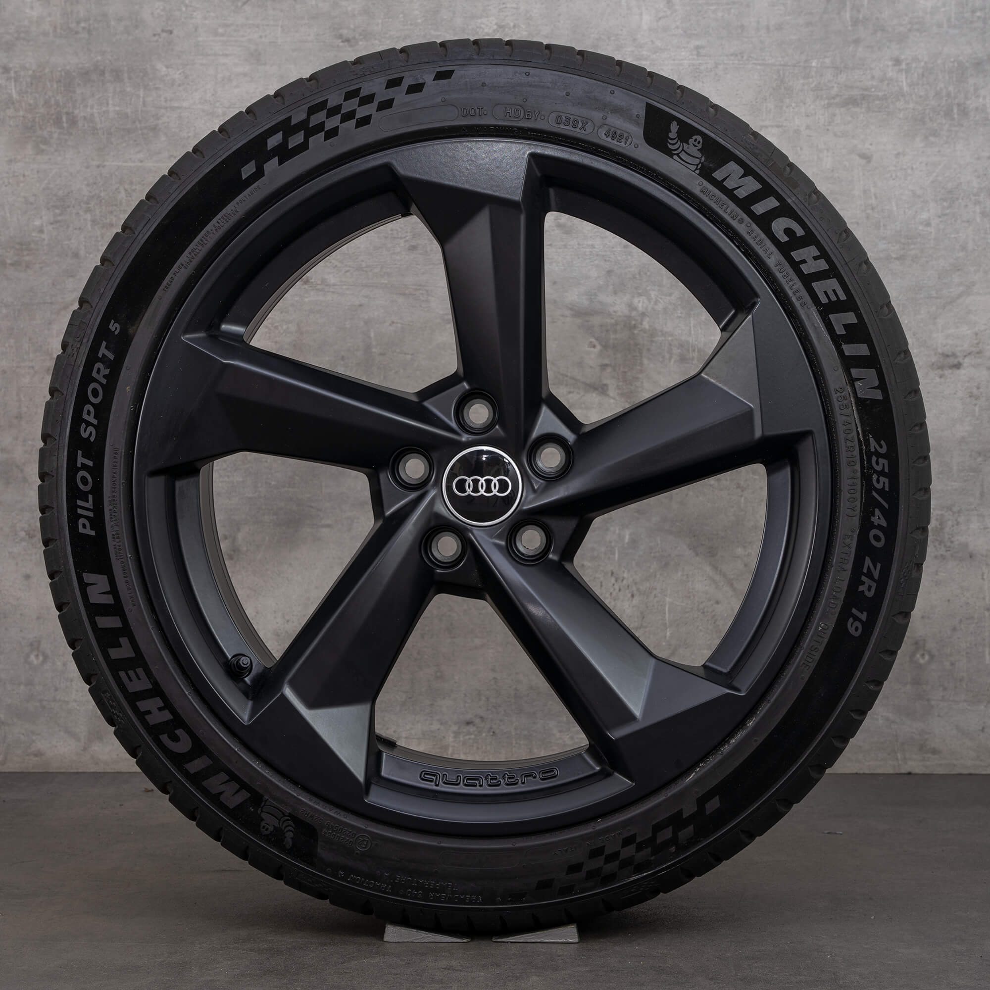 Originale Audi A5 S5 F5 8W B9 jante de vara 19 inch rotor anvelope 8W0601025CE