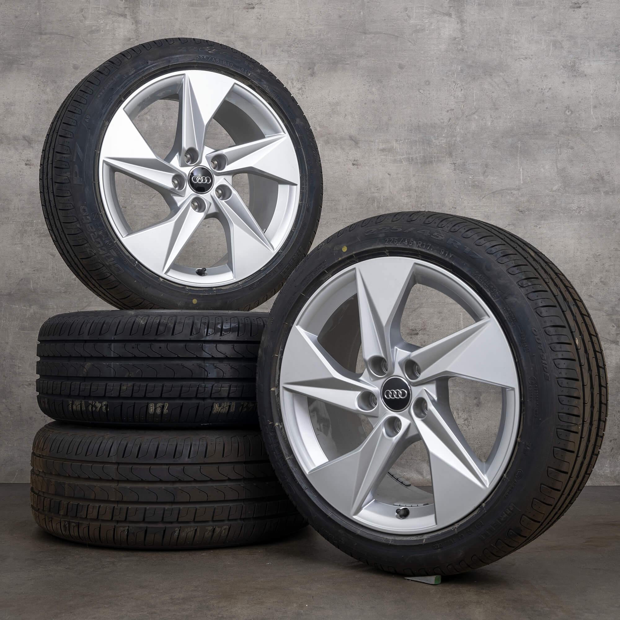 Audi 17 inch rims A3 S3 8Y summer tires summer OEM wheels 8Y0601025A NEW
