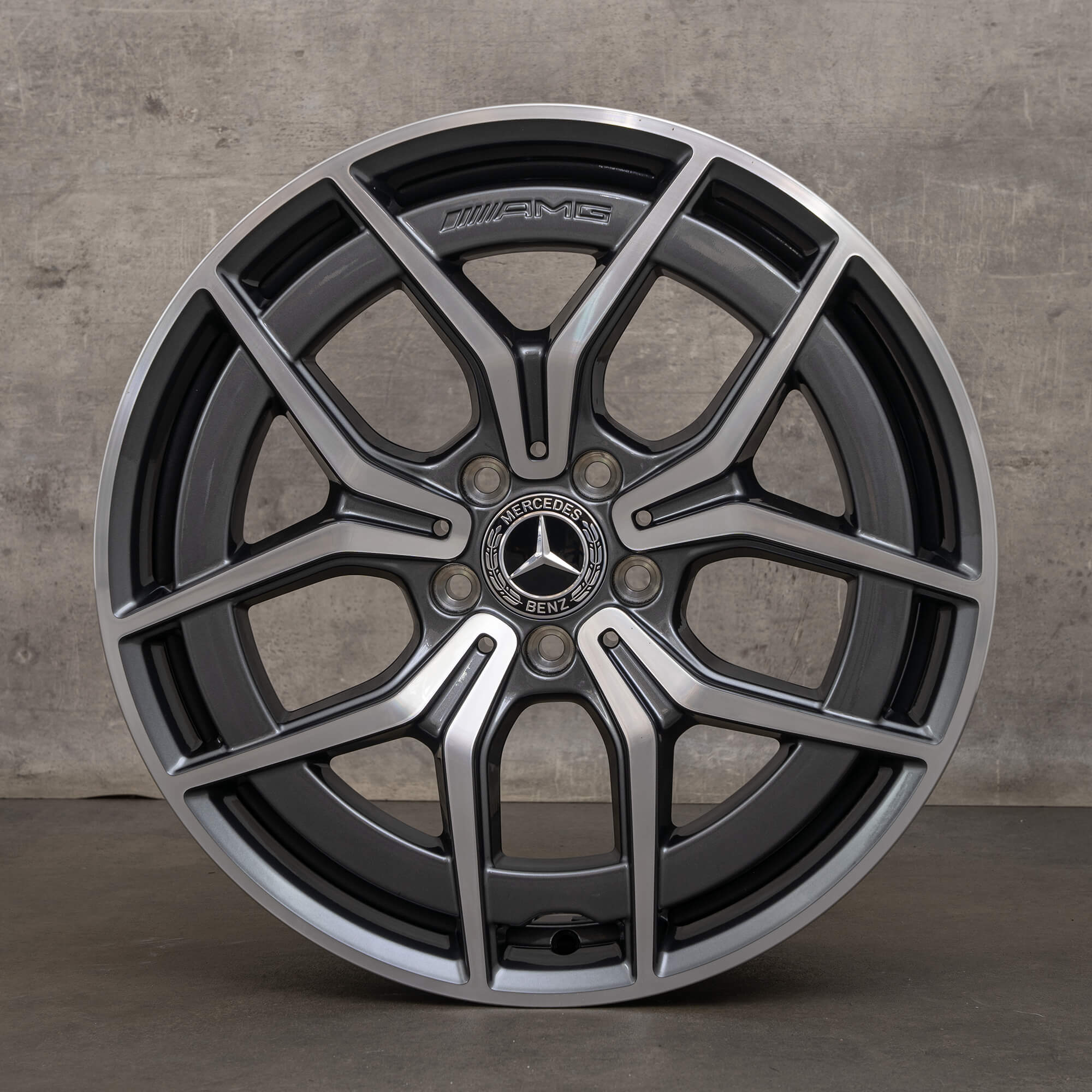 Originální ráfky Mercedes Benz třídy E AMG 19 palců W213 S213 C238 A238 A2134016500 himalaya grey glossy NOVÉ