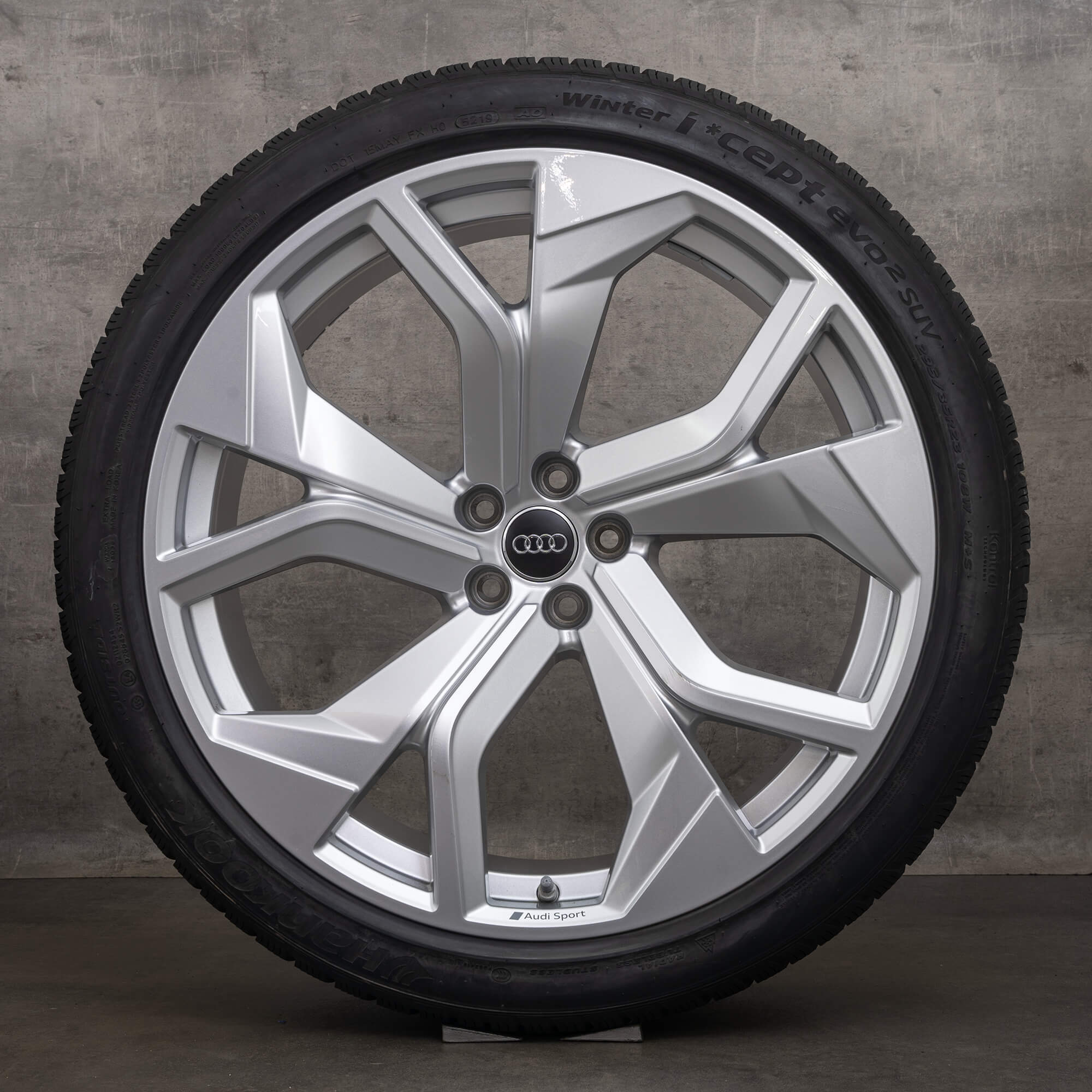 Rodas de inverno originais Audi RS Q8 23 polegadas 4M8 jantes rotor 4M8601025AF prata