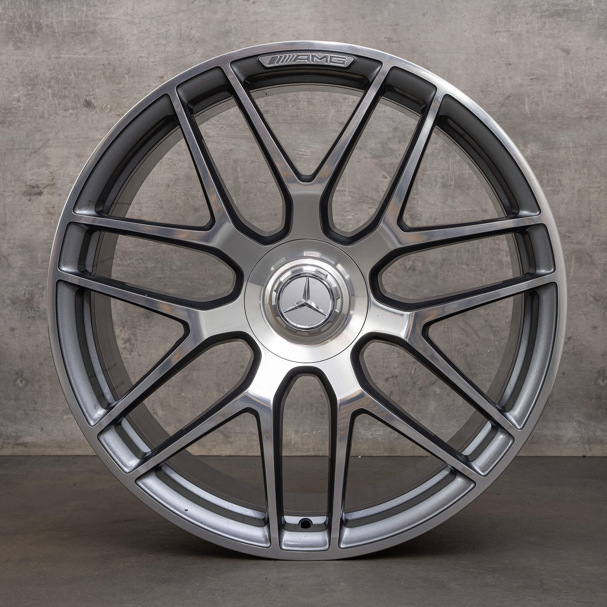 OEM AMG Mercedes Benz GLE 53 63 22 inch rims X167 C167 Hybrid A1674015601 A1674015701 himalaya grey high-sheen