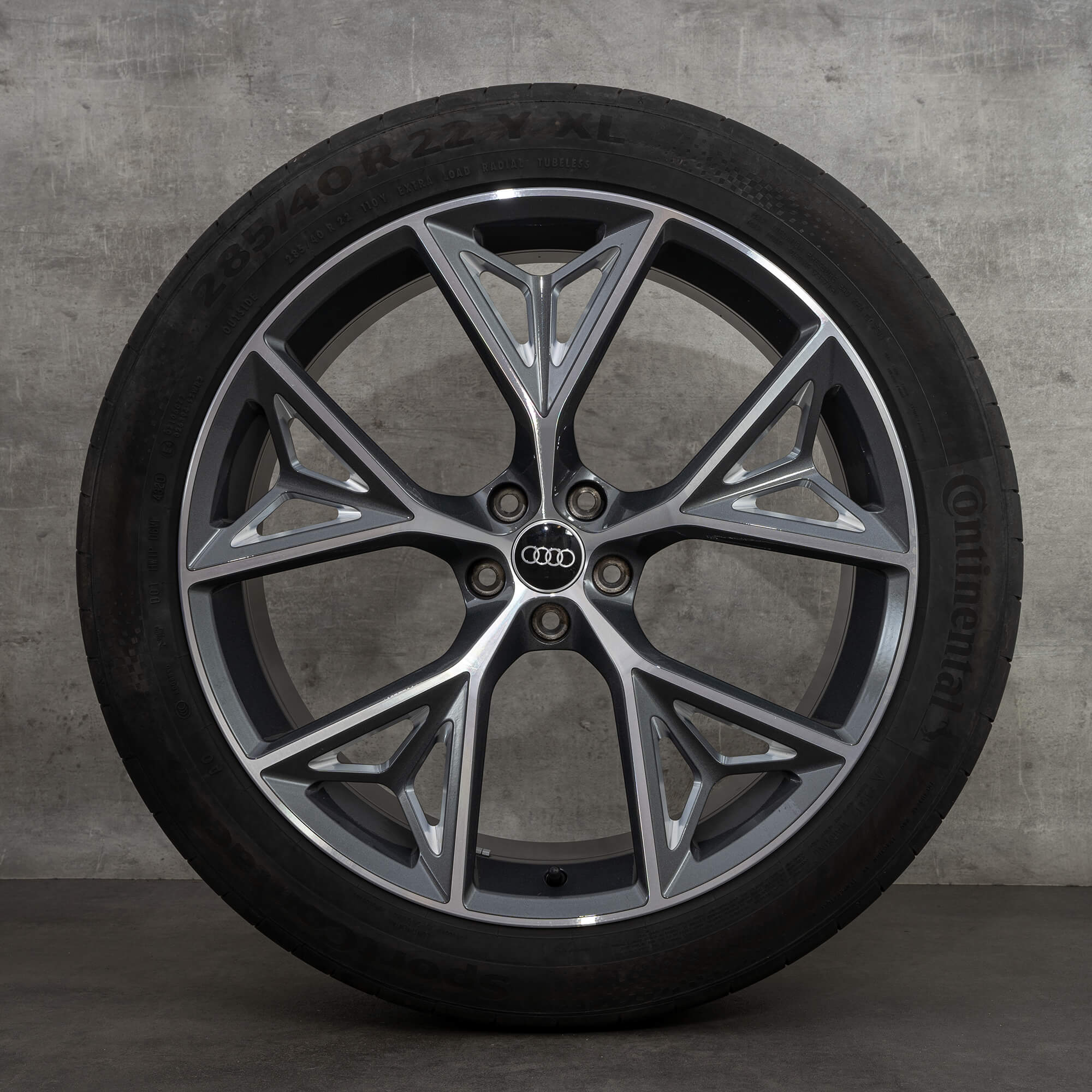 Audi 22 inch velgen Q8 SQ8 4M8 zomervelgen zomerbanden alloy velgen