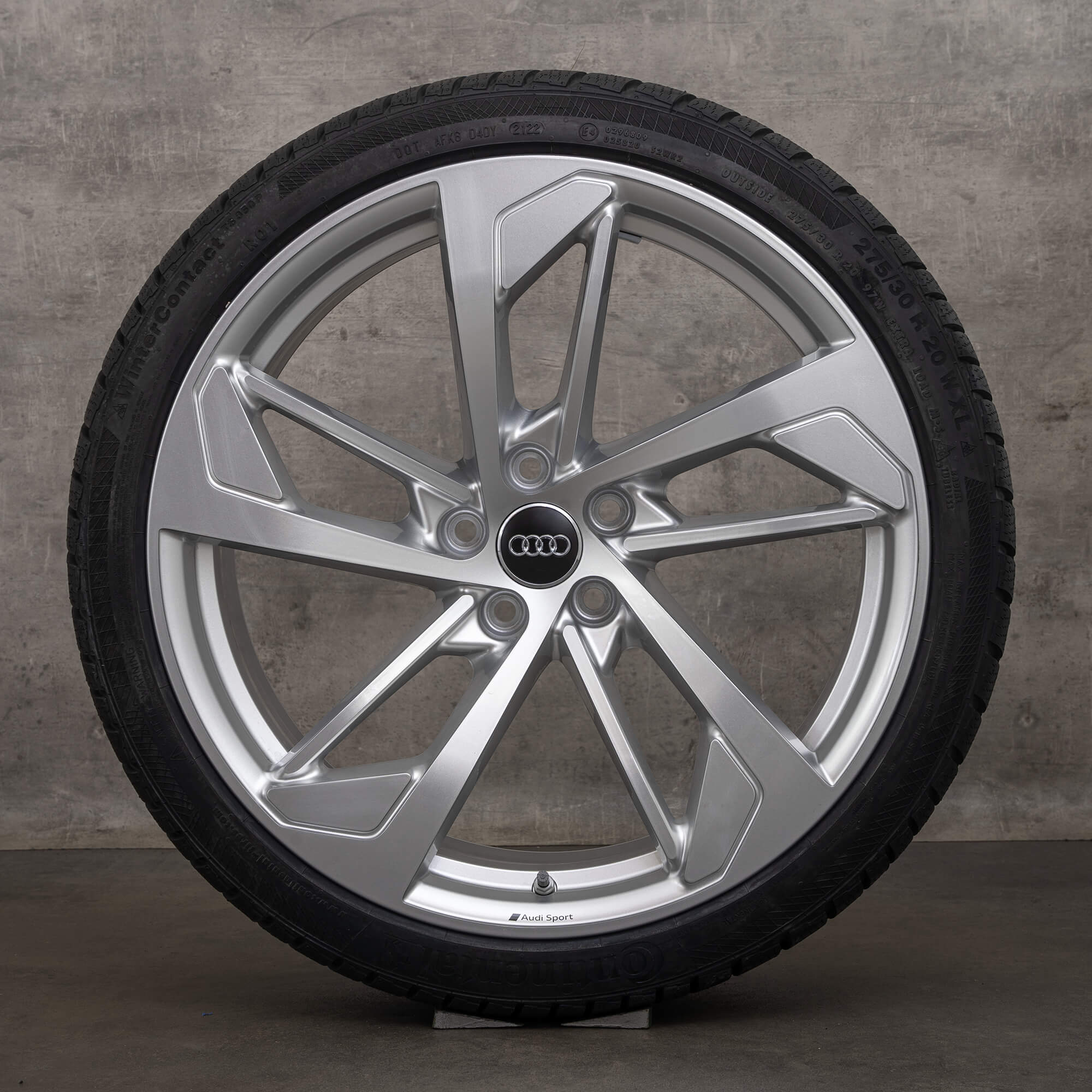 Jante originale Audi RS4 RS5 iarna 20 inch B9 8W F5 jante Trapezoid 8W0601025CN argintiu