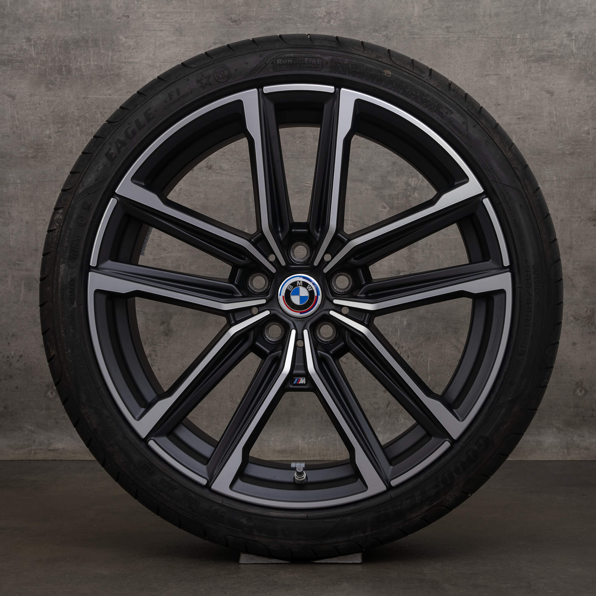 Originální BMW řady 2 3 4 ráfky 19" G42 G20 G21 G22 G23 letni alu kola 8747000 8747001 Styling 797 M černý matný vysoký lesk