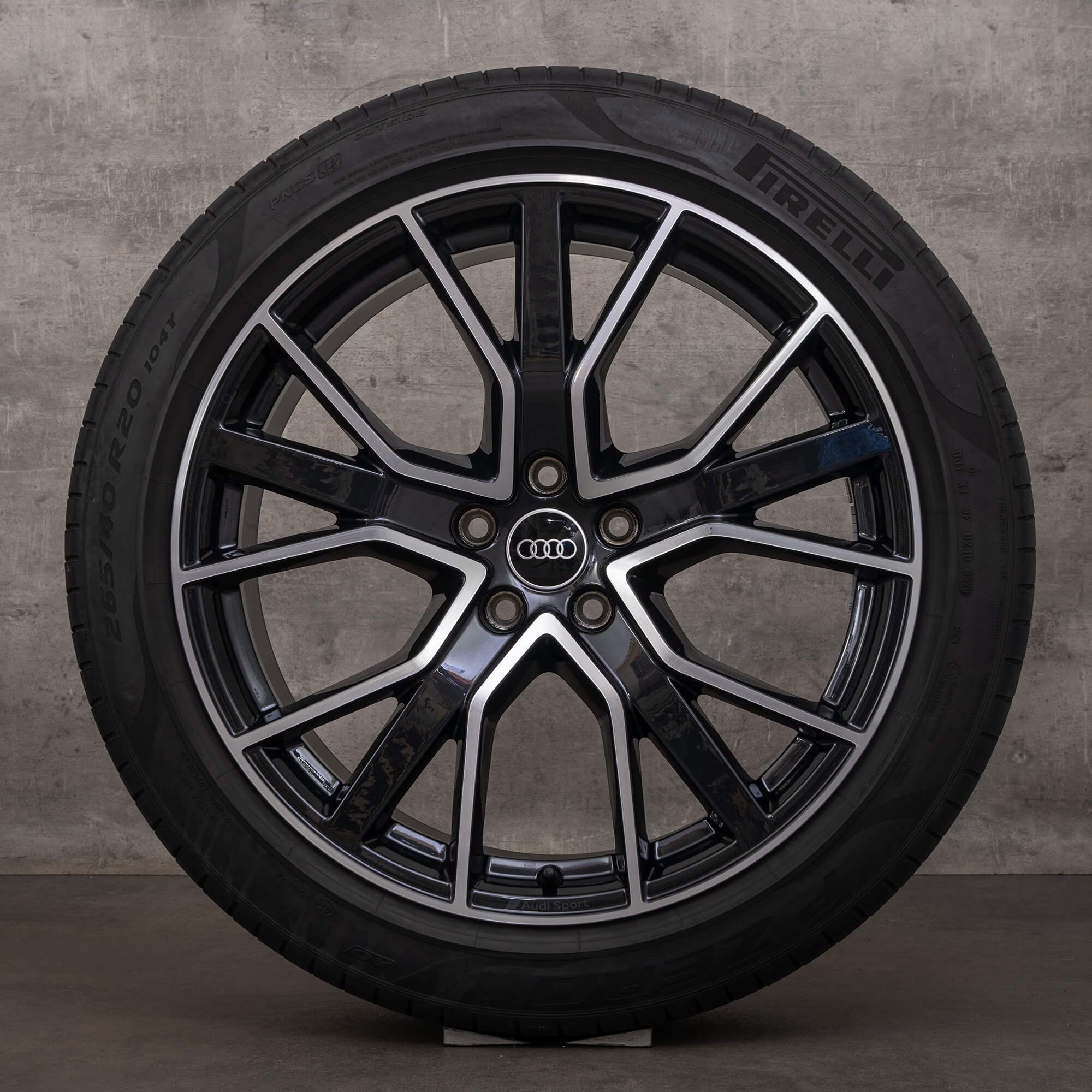 OEM Audi A8 S8 rims 20 inch 4N D5 summer tires 4N0601025AA Performance black