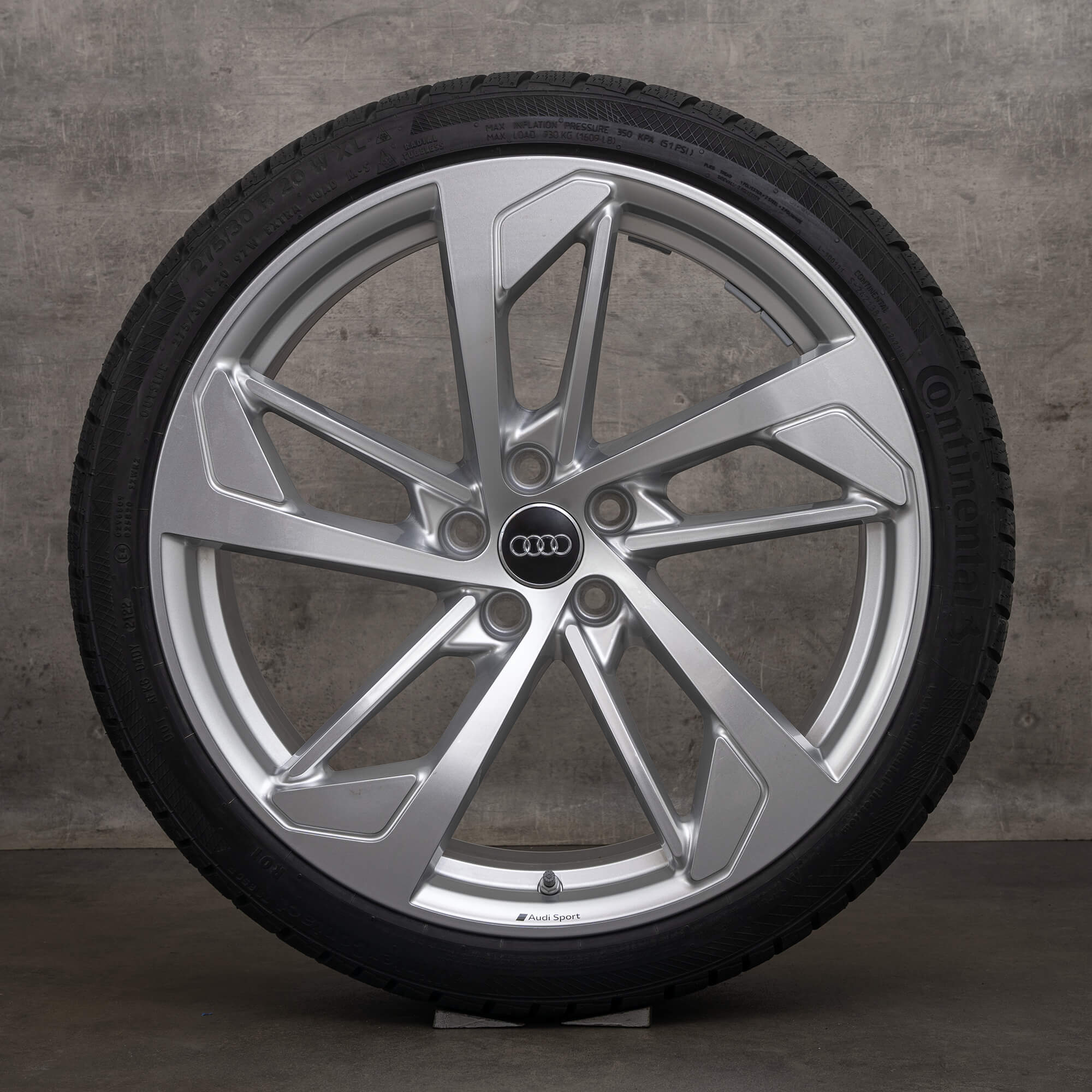 Llantas de invierno originales Audi RS4 RS5 20 pulgadas B9 8W F5 llantas trapezoidales 8W0601025CN plata