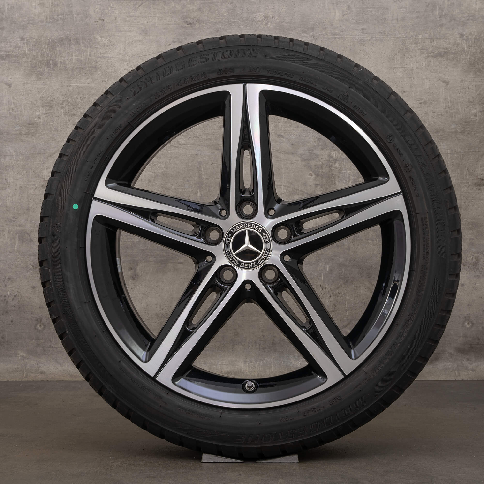 OEM AMG Mercedes W177 W247 CLA X118 18 inch rims winter tires