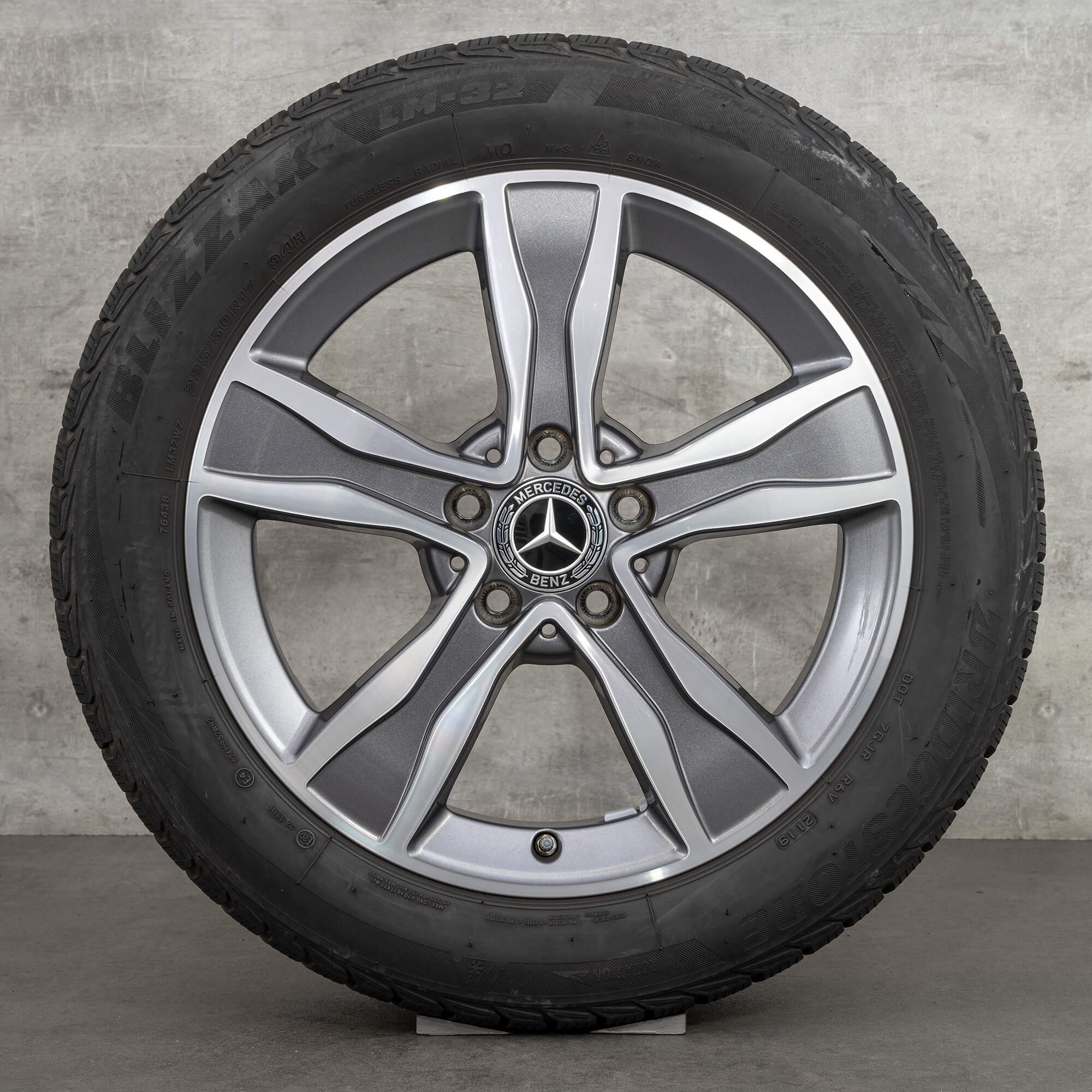 Mercedes Benz 17 inch rims C-Class W205 alloy rims winter wheels A2054010800