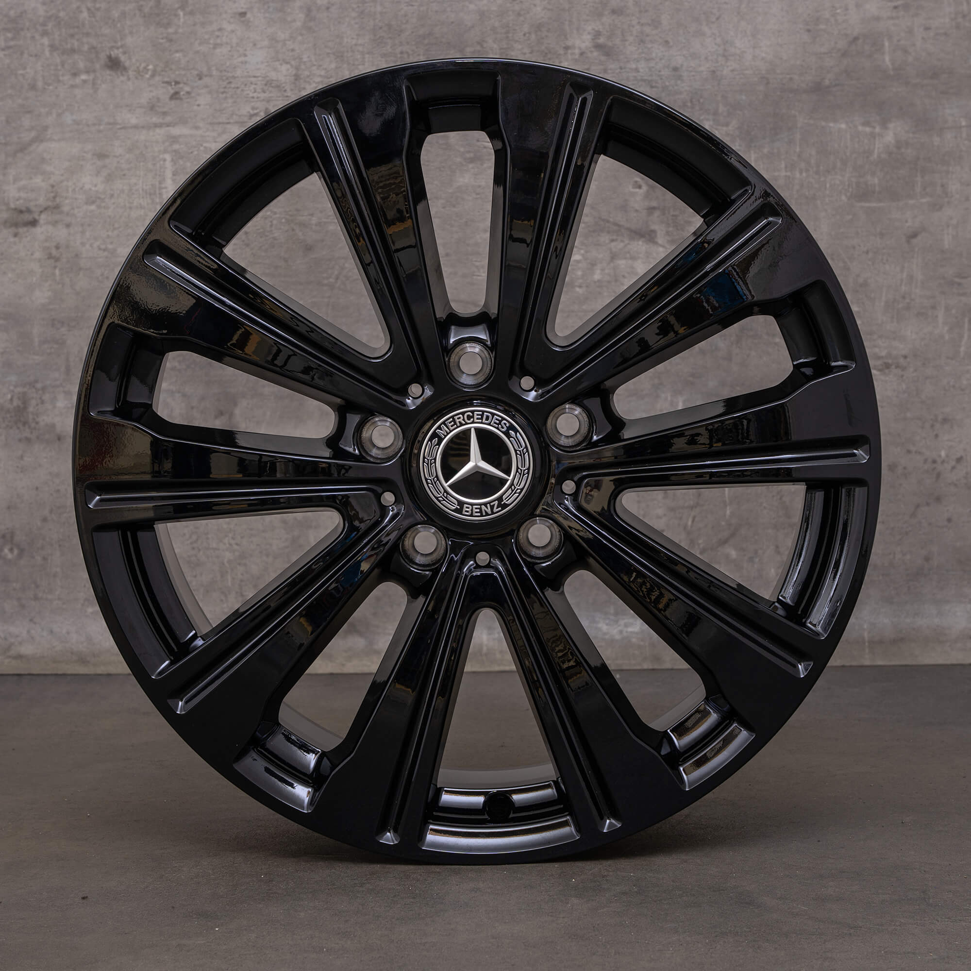 Originele Mercedes Benz G-Klasse velgen 19 inch W463A G500 A4634011100 zwart glans NIEUW