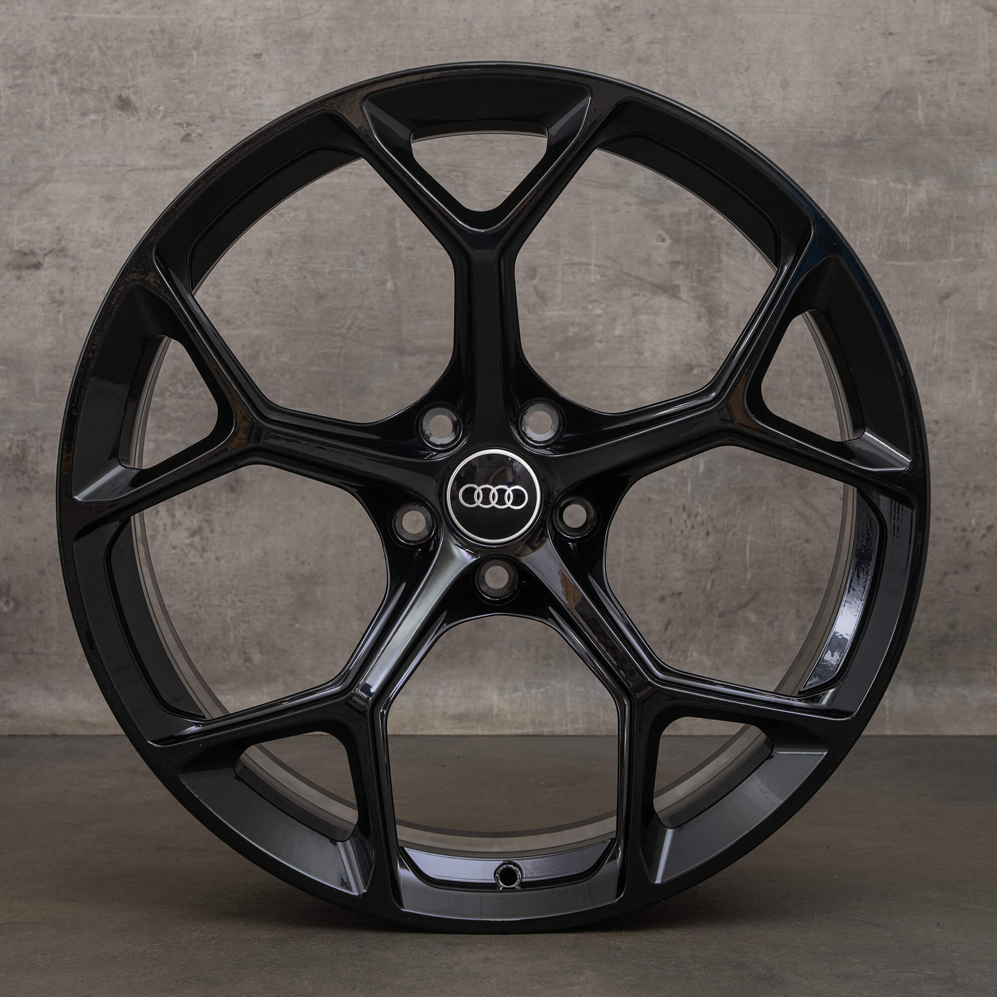 OEM Audi RS4 B9 8W RS5 F5 20 inch rims 8W0601025GJ black high gloss