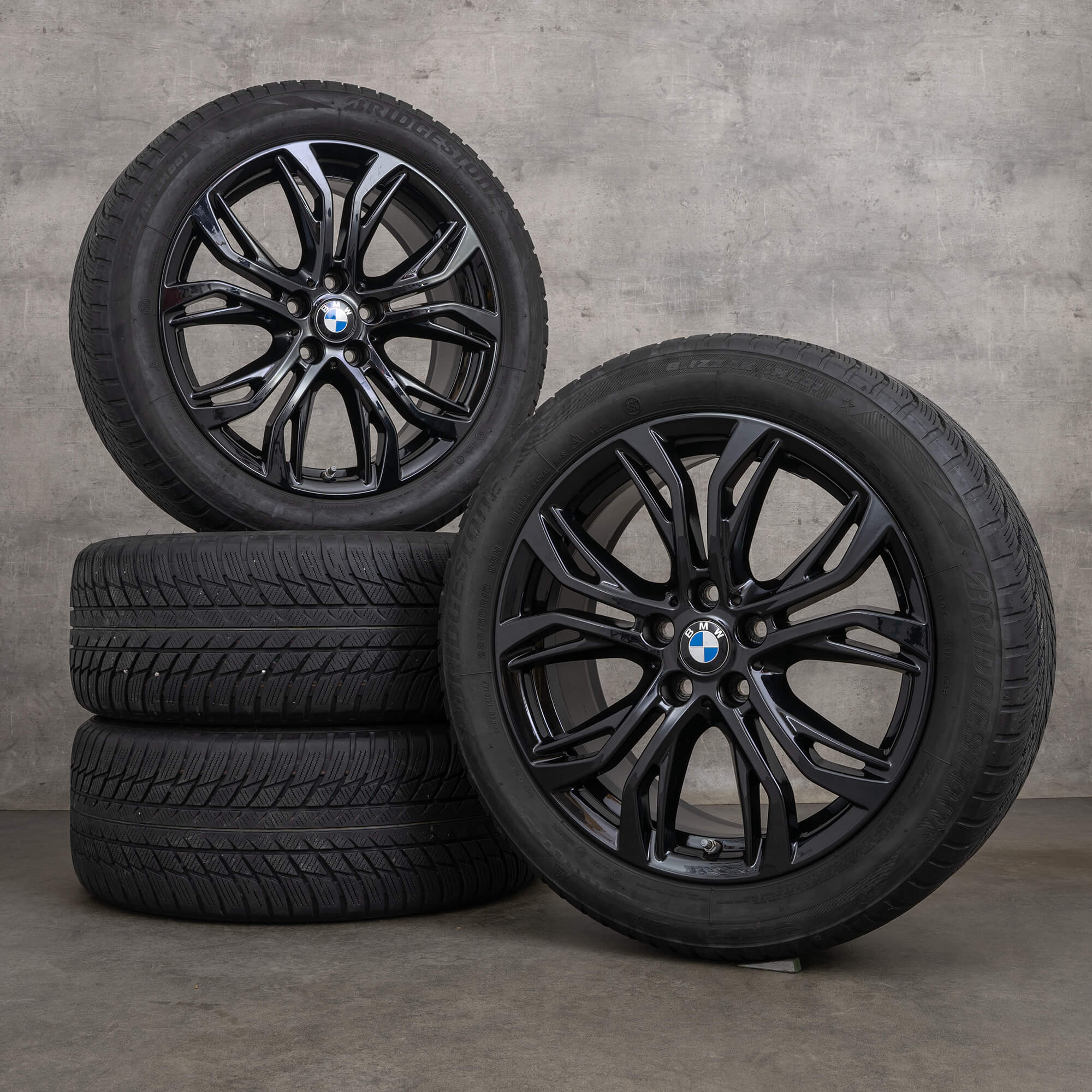 BMW X1 F48 X2 F39 rodas de inverno jantes 18 polegadas pneus 6883503 Estilo 566
