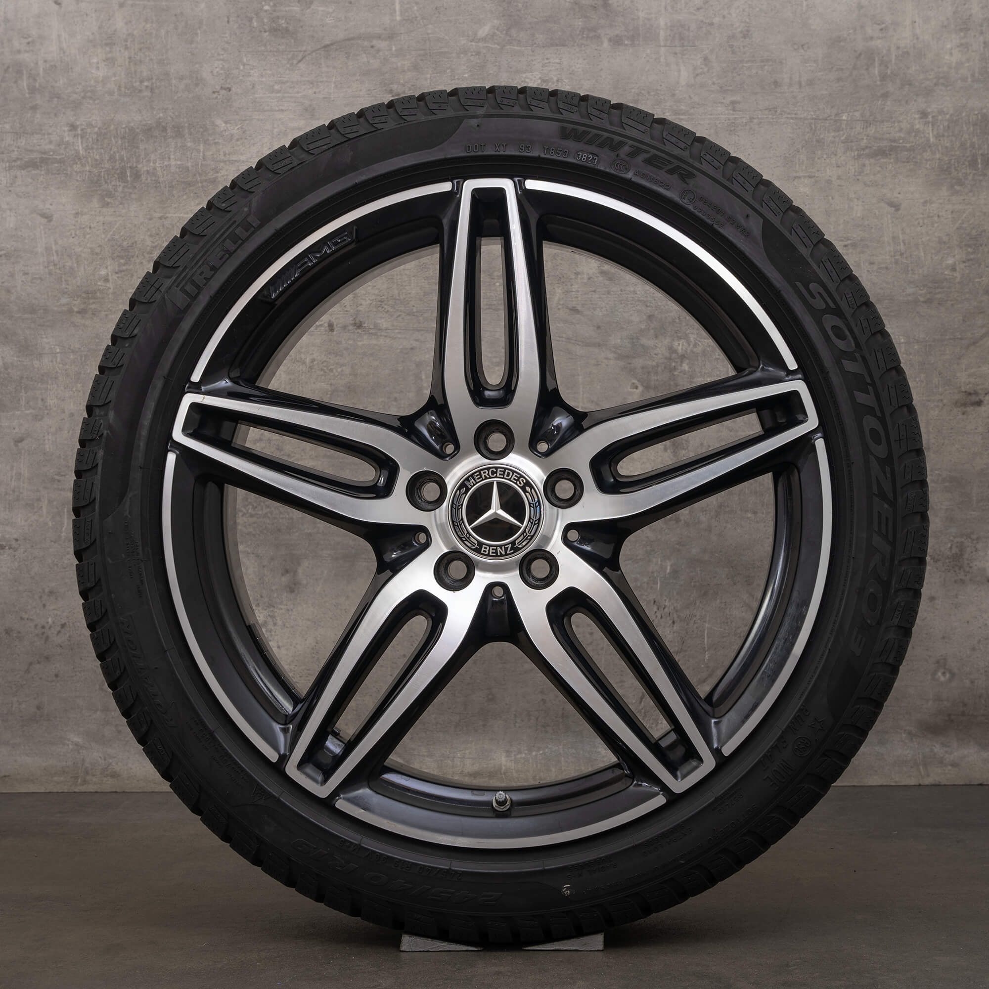 Originele AMG Mercedes Benz E Klasse velgen 19 inch W213 S213 C238 A238 winterbanden A2134012000 zwarte wintervelgen