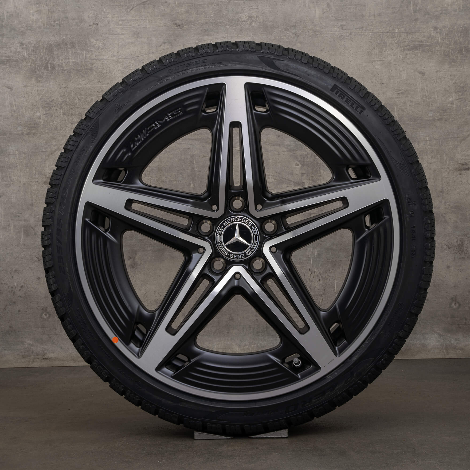 Originele Mercedes Benz A-Klasse A35 AMG winterwielen 19 inch W177 V177 velgen A1774014400 zwart hoogglans NIEUW