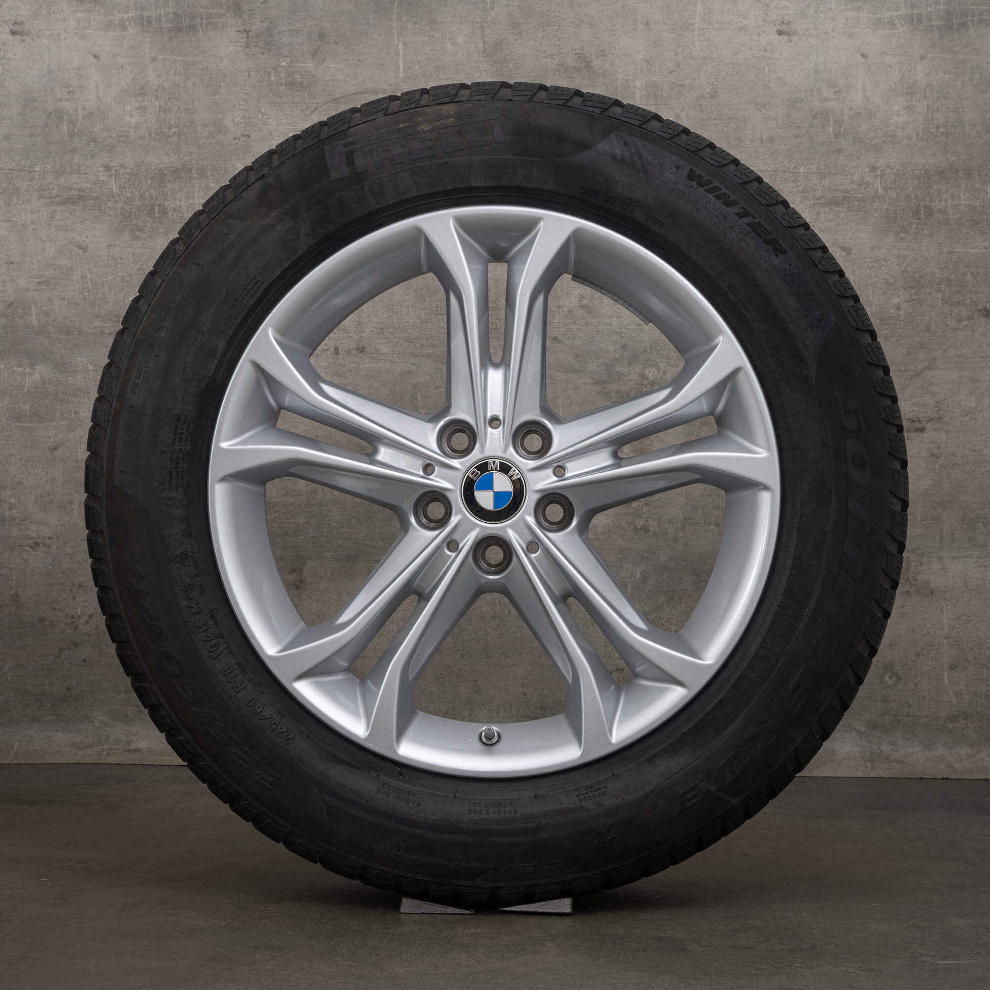 Jante originale BMW X3 X4 iarna 18 inch G01 G02 stil 688 6876918 argintiu