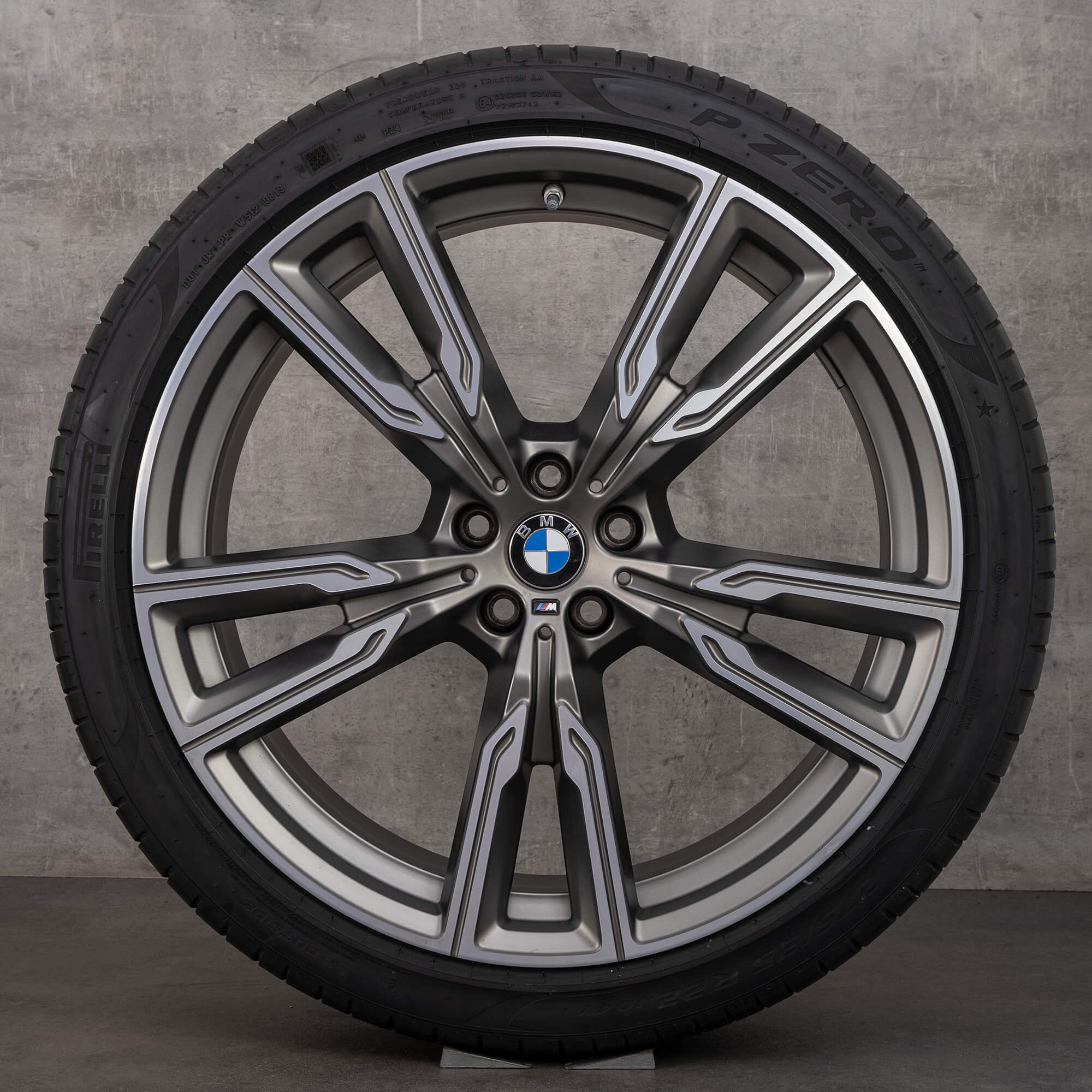 BMW 22 inch rims X5 G05 X6 G06 styling M747 summer tires wheels alloy rims