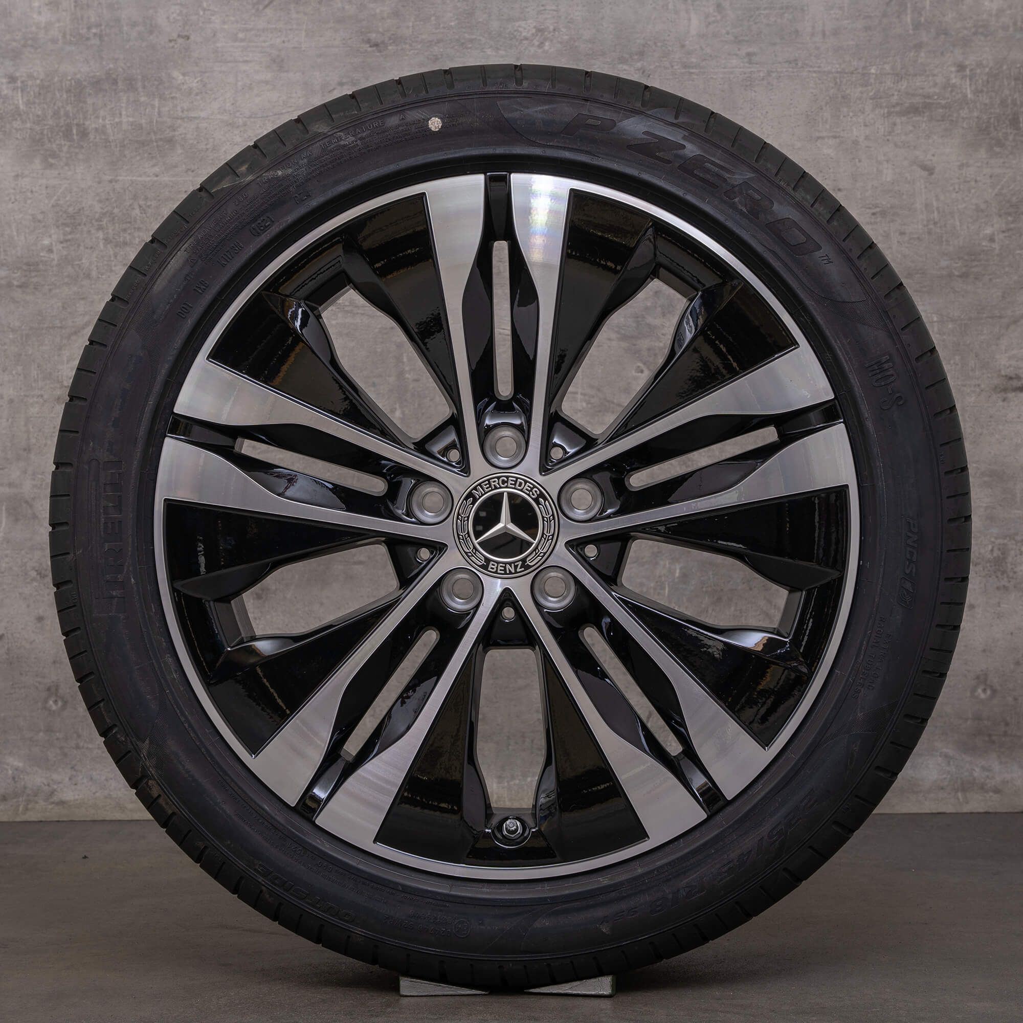 Originele Mercedes Benz C-Klasse Hybrid velgen 18 inch W206 S206 C300e C300de C400e zomerwielen A2064017300 A2064011400 zwart glanzend gedraaid