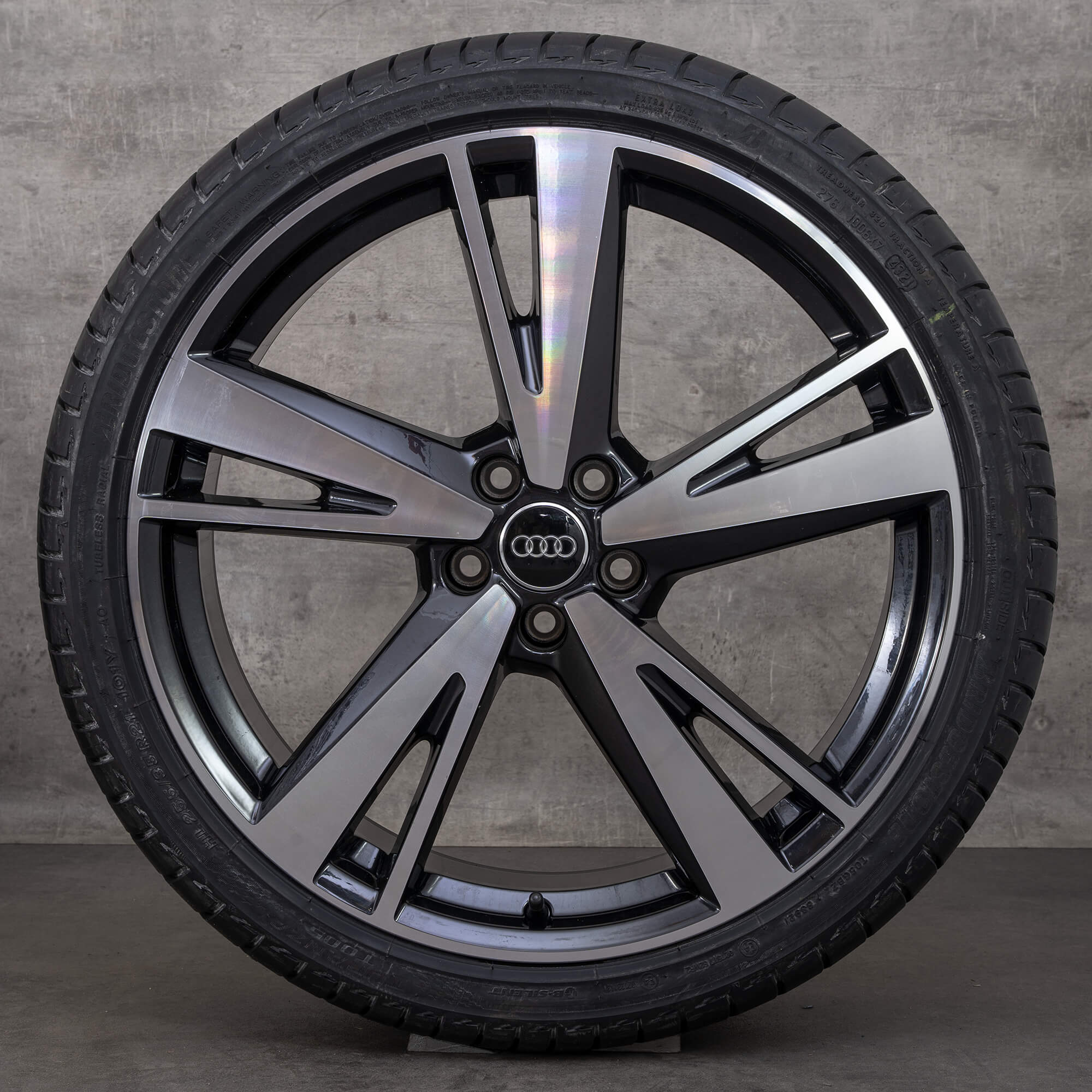 Audi 21 inch velgen A6 S6 4K C8 Blade zomerbanden zomervelgen 4K0601025AG NIEUW