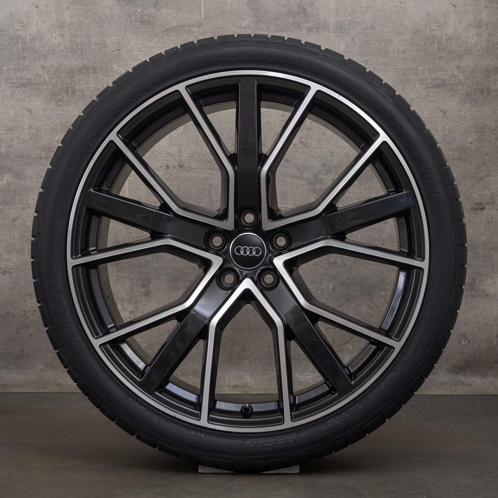 OEM Audi RS6 rims 21 inch 4G C7 summer tires 4G0601025CL Performance anthracite high-sheen