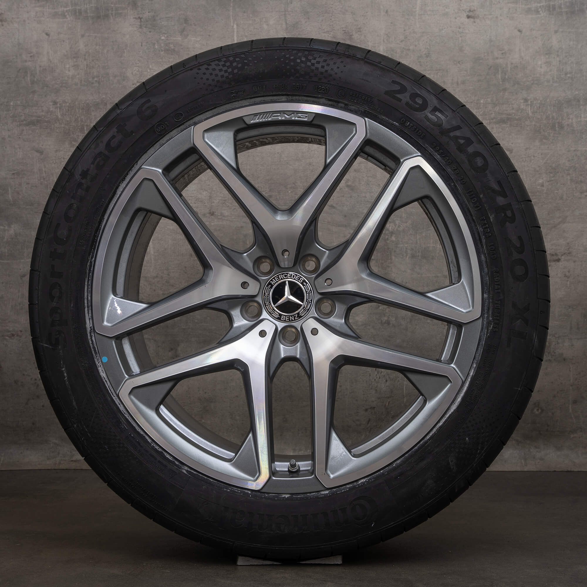 OEM Mercedes Benz GLC 63 & 63S AMG winter wheels 20 inch X253 C253 rims A2534013600 A2534013700 himalaya grey