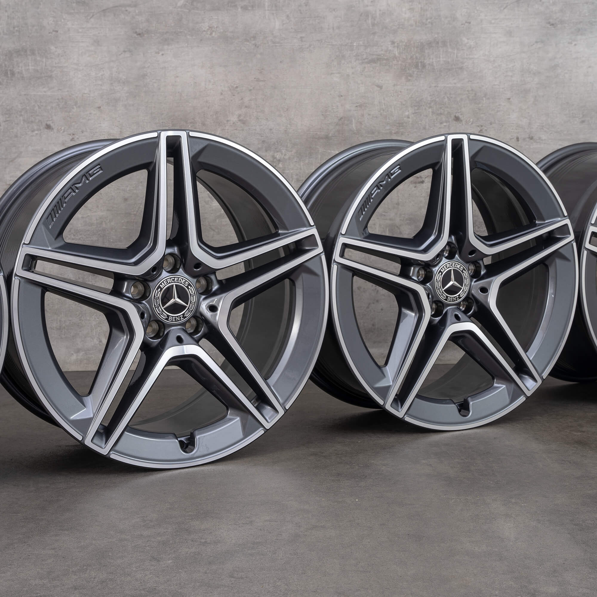 Jante Mercedes AMG 19 inch S-Class W223 X223 V223 jante aluminiu gri himalaya