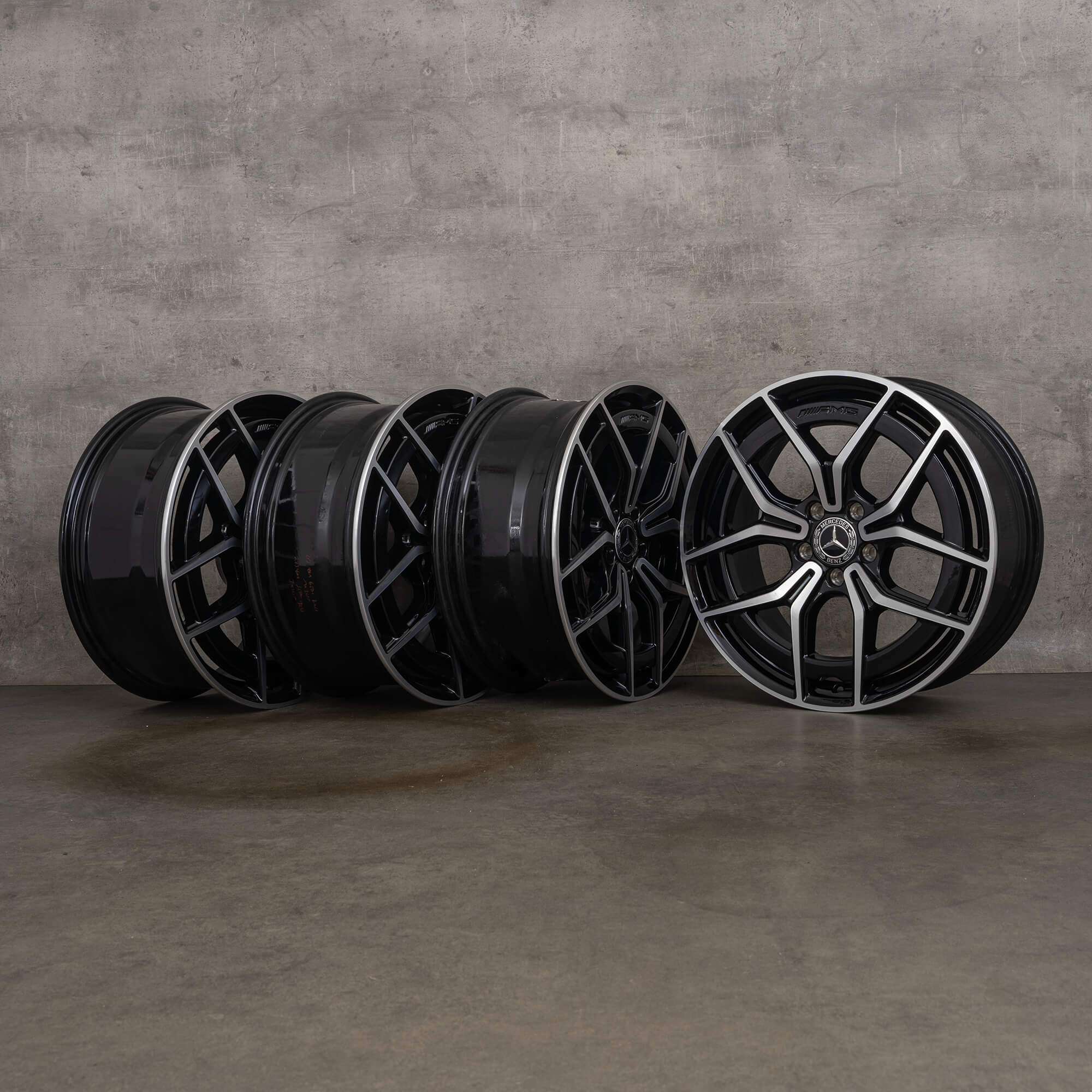 Originele Mercedes Benz E Klasse AMG velgen 19 inch W213 S213 C238 A238 A2134016500 zwart glanzend NIEUW