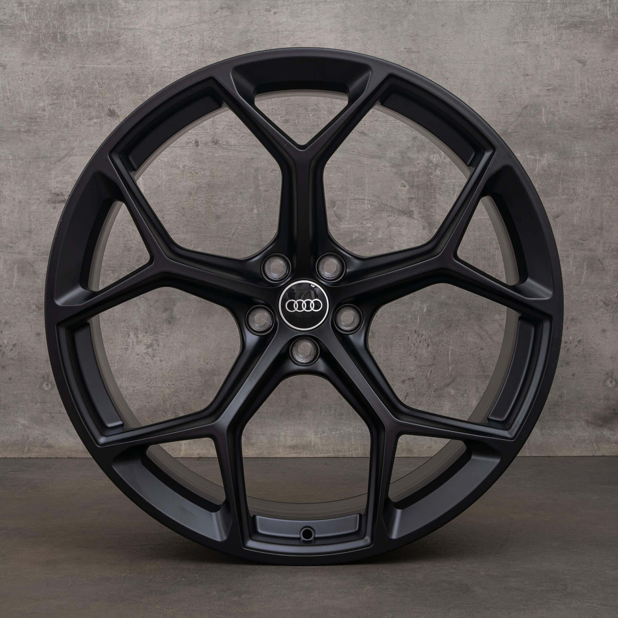 OEM Audi RS6 RS7 rims 22 inch 4K C8 4K0601025BM honeycomb design black matt NEW