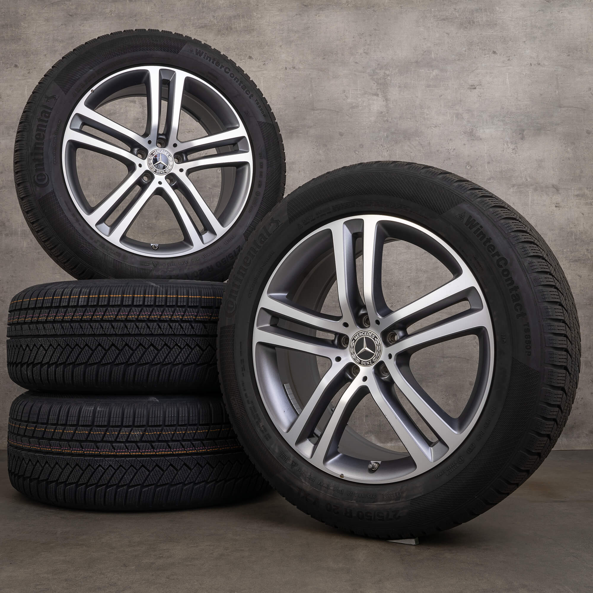 OEM Mercedes GLE W167 SUV 20 inch winter tires rims A1674012400