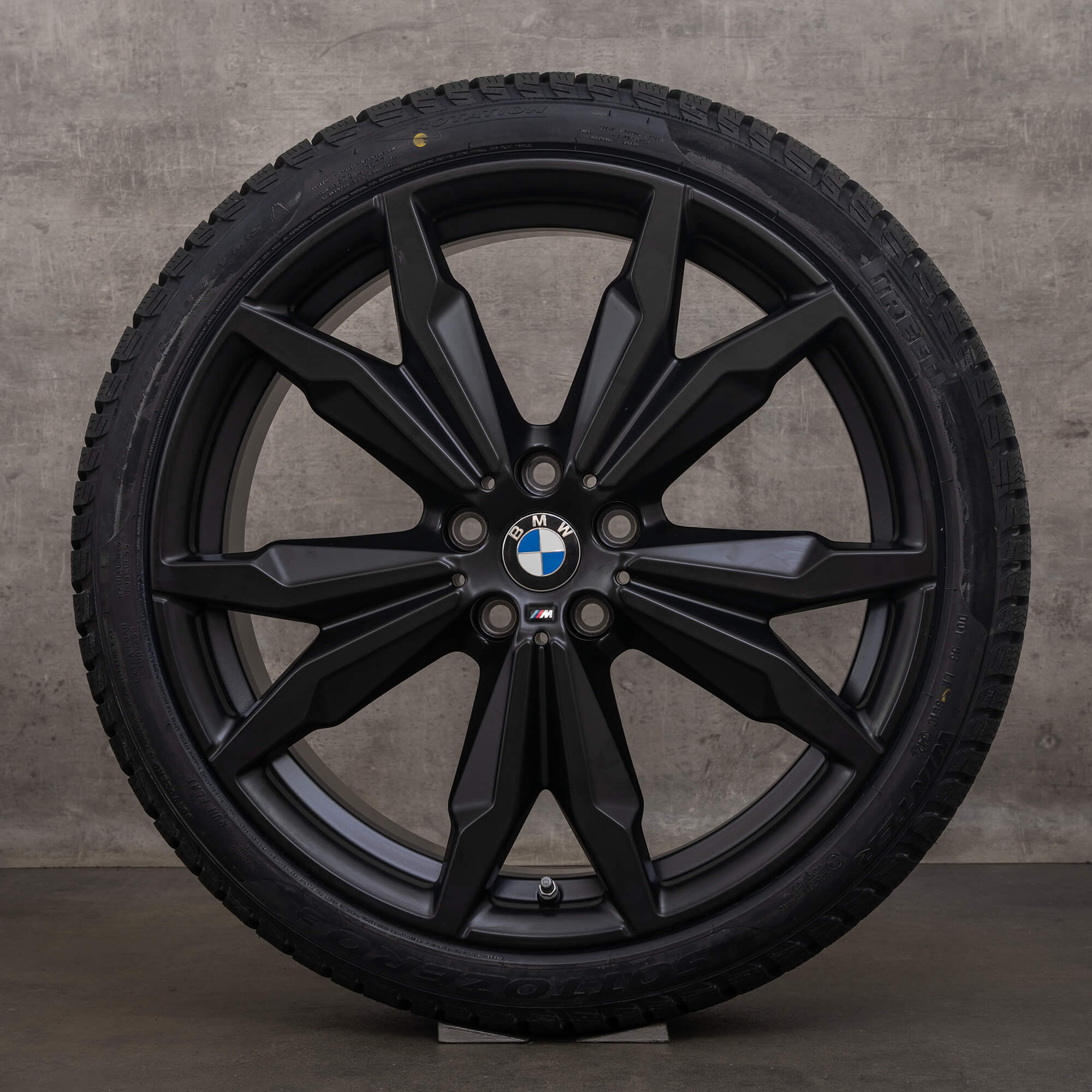 OEM BMW X1 X2 rims 20 inch F48 F39 winter wheels 8008659 717 M black matt tires