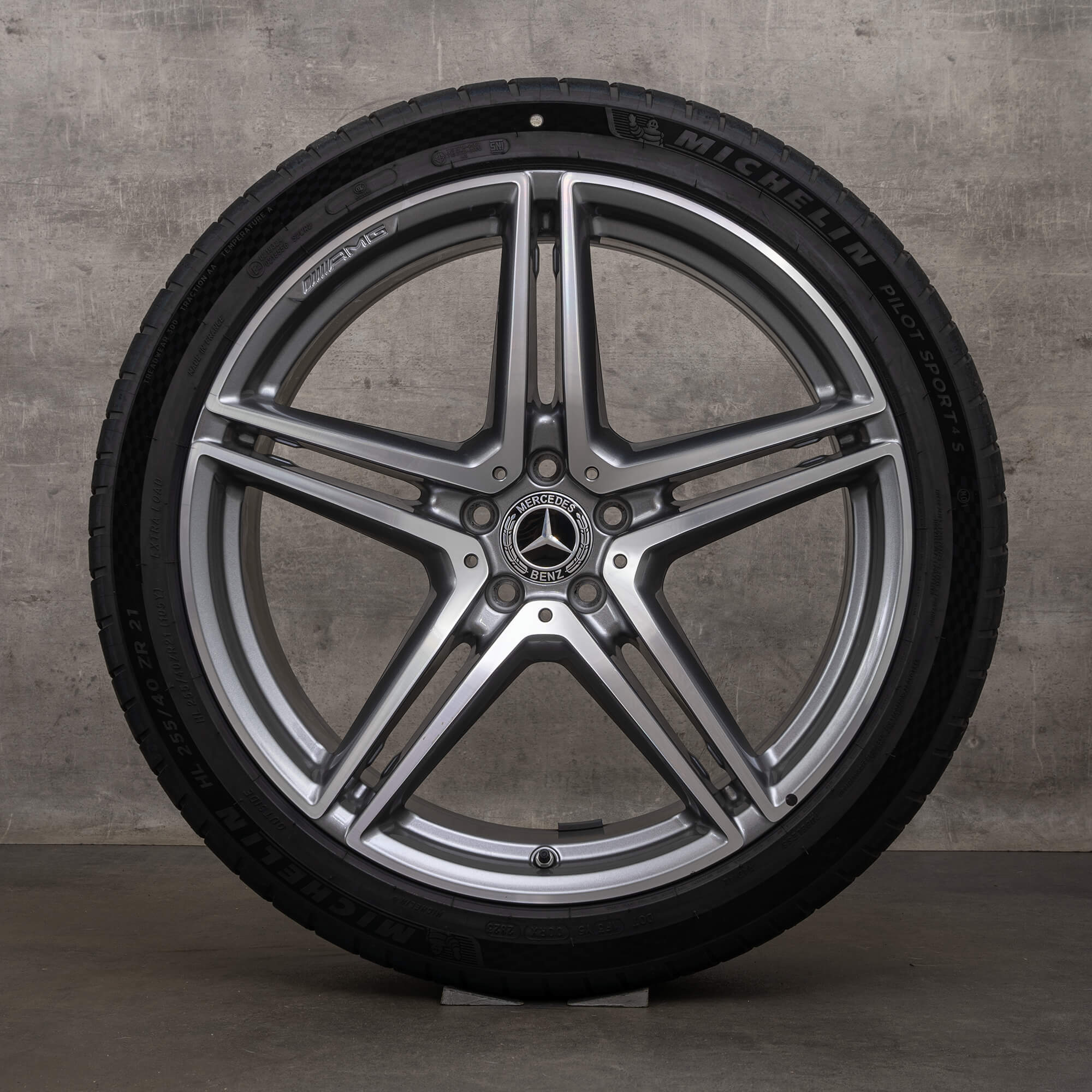 OEM Mercedes Benz S-Class S63 AMG rims 21 inch W223 E-Performance summer wheels A2234012100 A2234012200