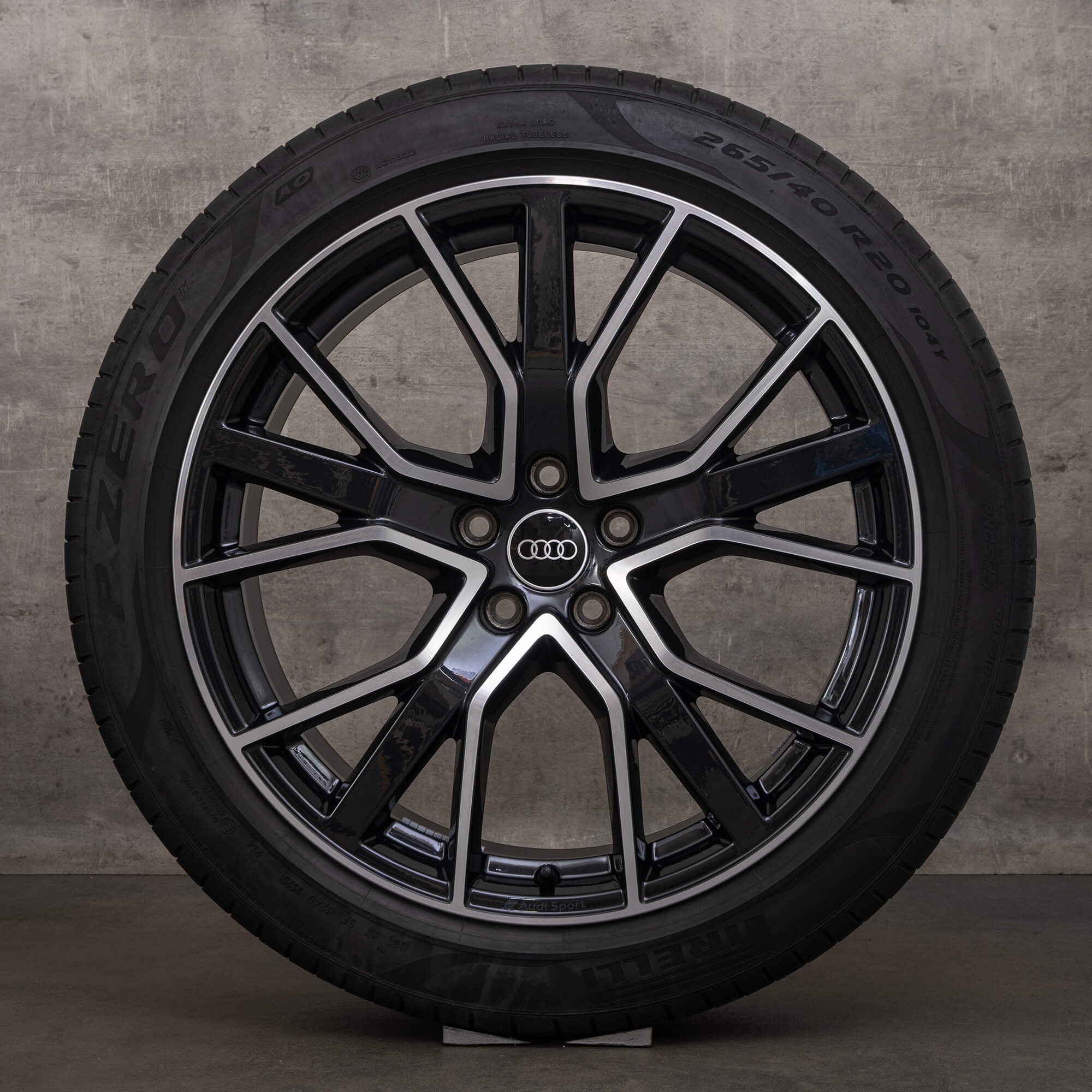 OEM Audi A8 S8 rims 20 inch 4N D5 winter tires 4N0601025AA Performance black