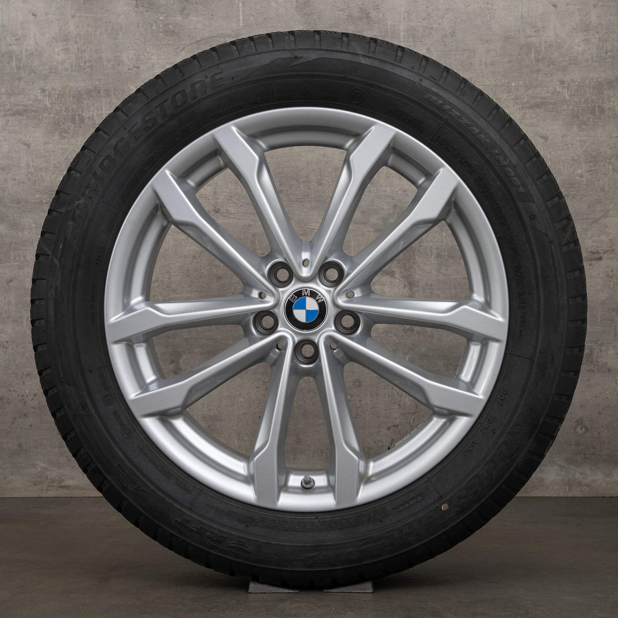 OEM BMW X3 X4 winter wheels 19 inch G01 G02 rims 6877325 Styling 691 silver