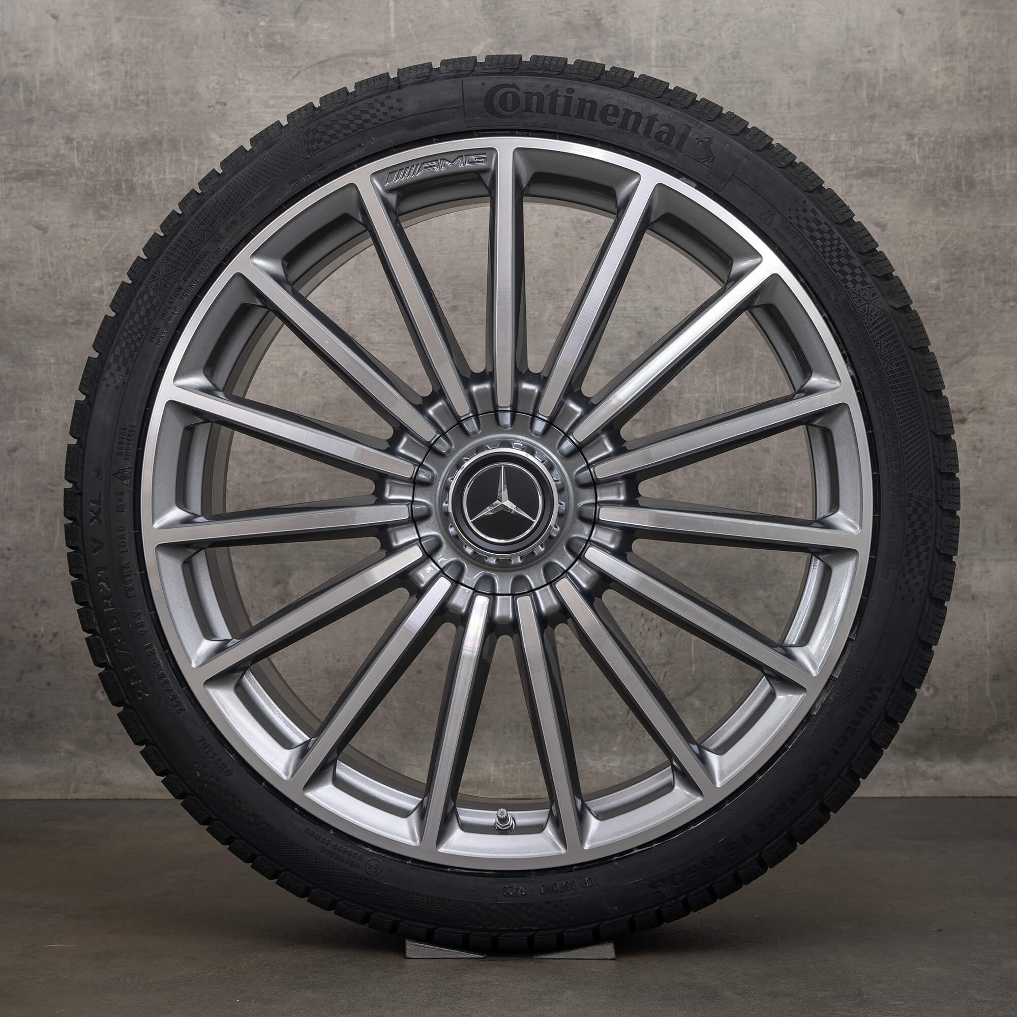 OEM AMG Mercedes Benz GLA35 45 X247 H247 21 inch rims winter tires A2474012200 himalaya grey high-sheen NEW