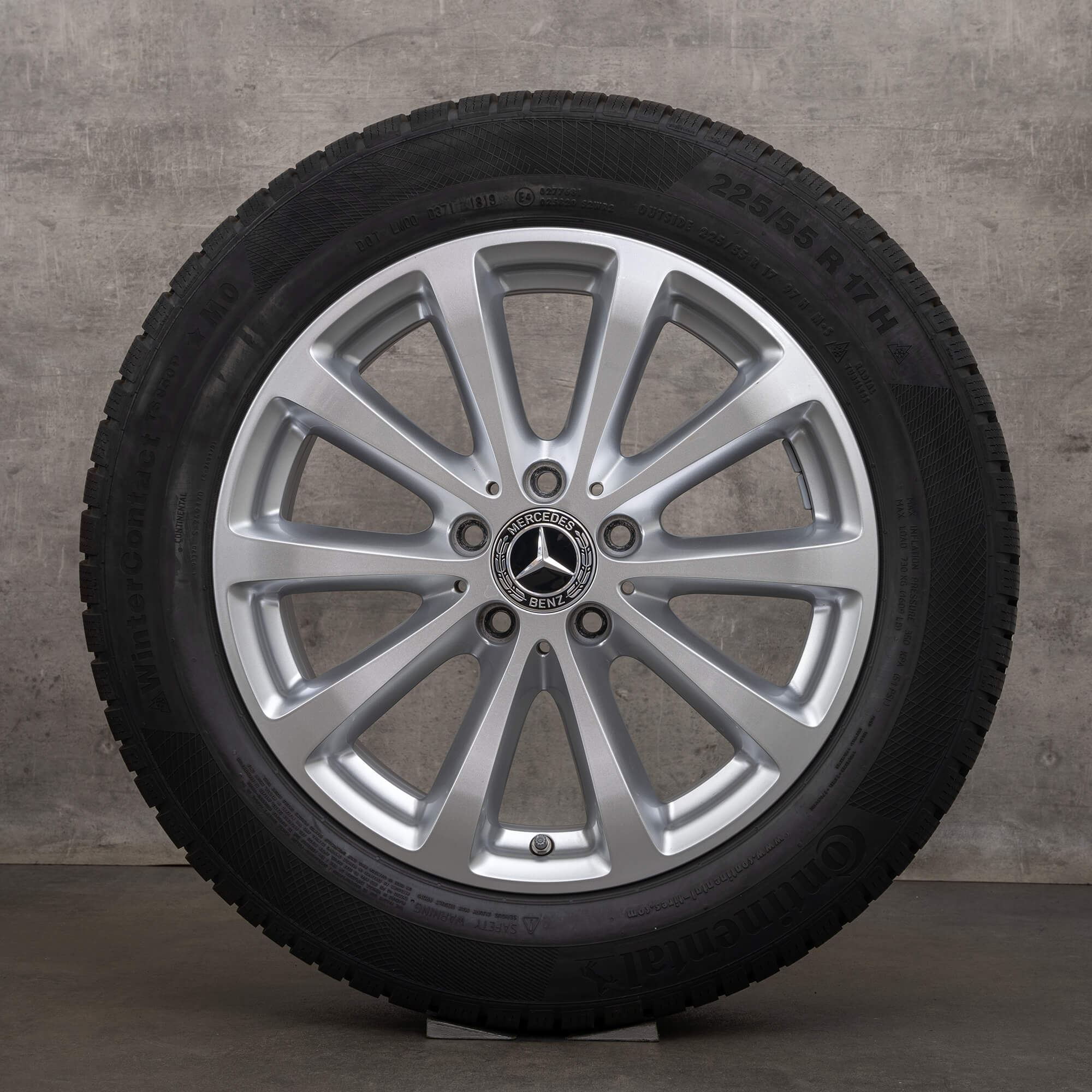 Jante de iarnă Mercedes Benz Clasa E originale 17 inch W213 S213 C238 A238 jante A2134011300 argintiu