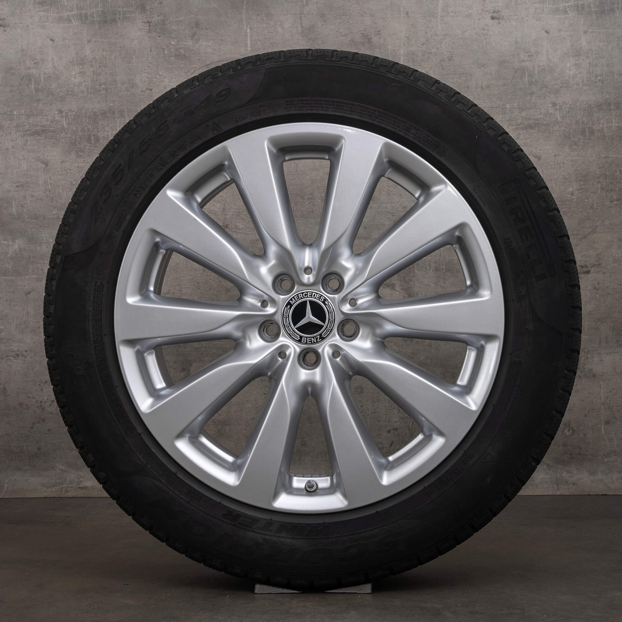 Originele Mercedes Benz GLC winterwielen 19 inch X253 C253 velgen A2534010900 zilver