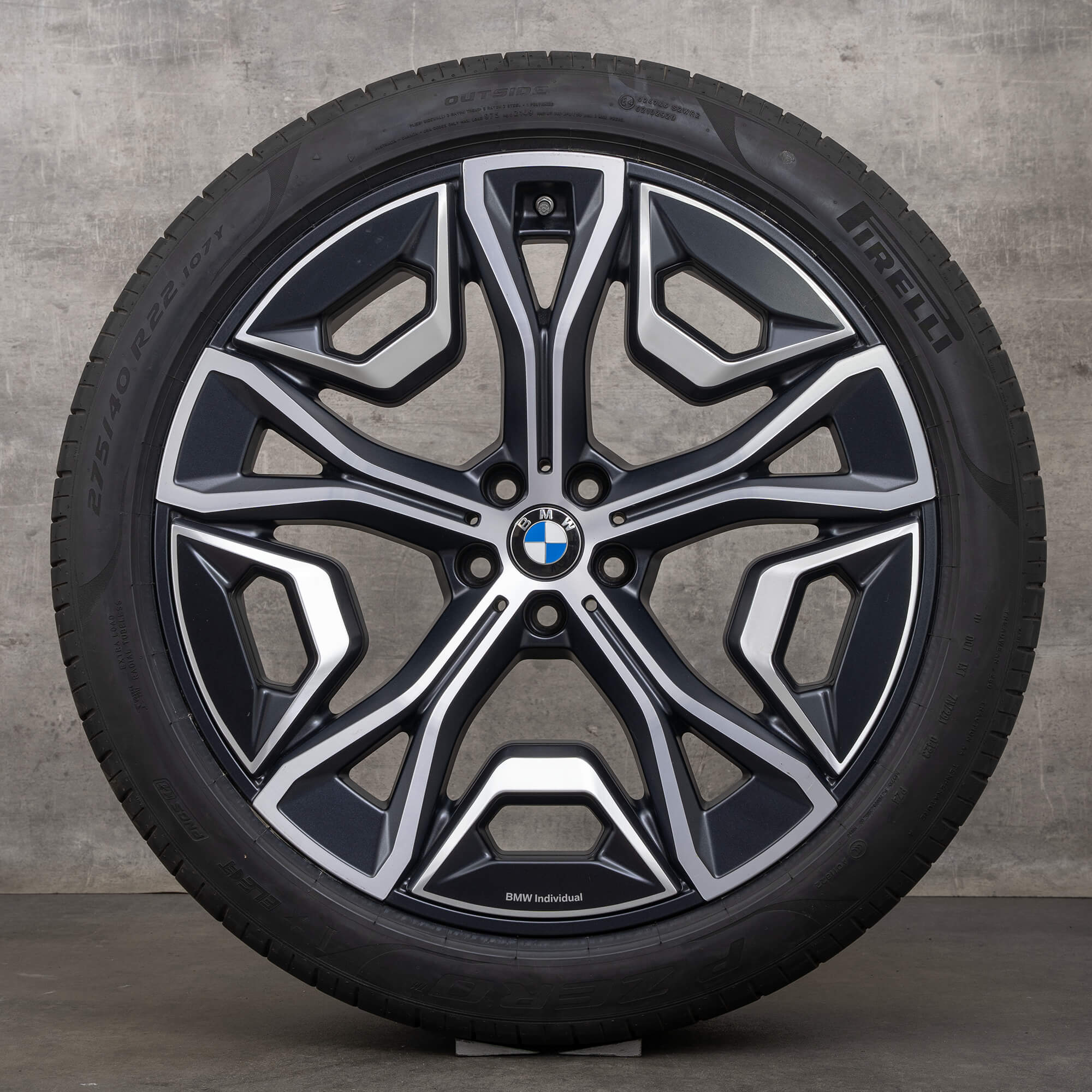 BMW iX i20 zomerwielen 22 inch velgen zomerbanden styling 1021 5A02659 zwart