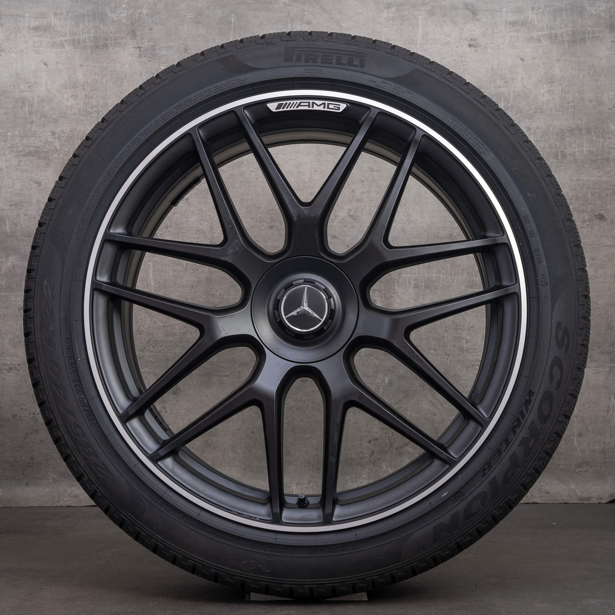 OEM AMG Mercedes GLE 53 63 S X167 C167 22 inch rims winter tires A1674015601 A1674015701 NEW