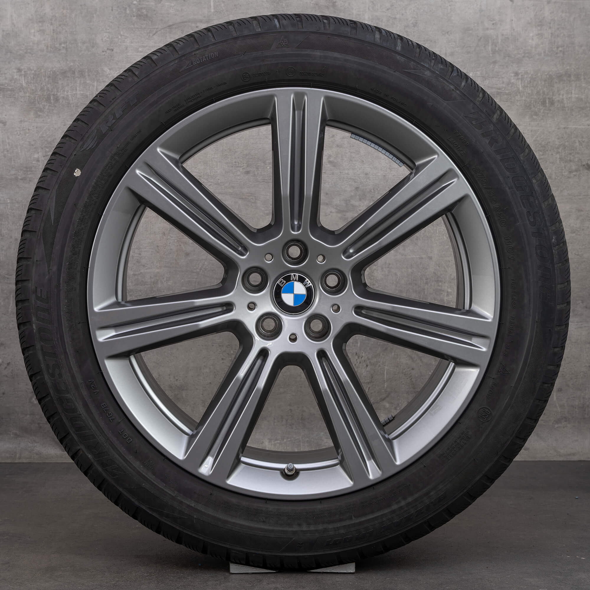 BMW 20 tums fälgar X5 G05 X6 G06 styling 736 vinterdäck vinterhjul 6883753