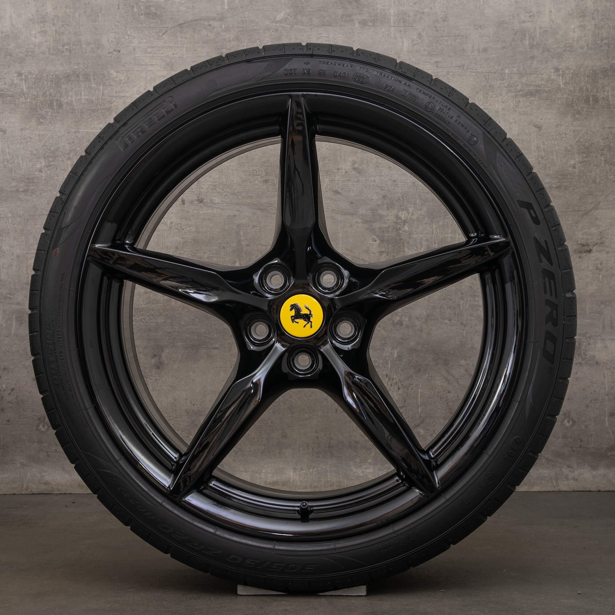 Llantas de verano originales Ferrari F8 Tributo 20 pulgadas 307422 307424 negras