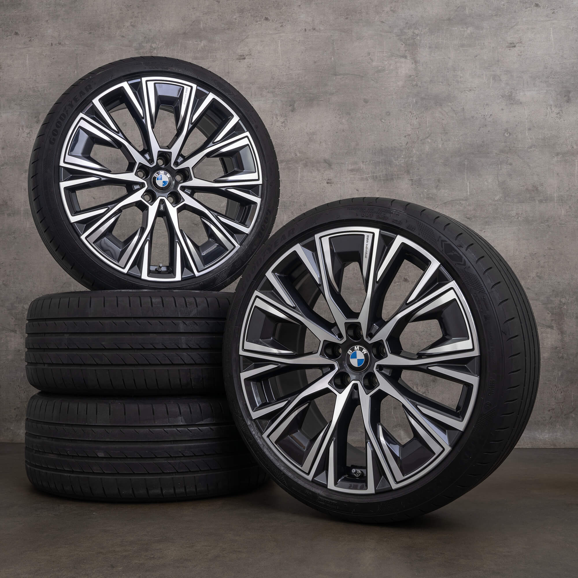 Originální BMW řady 4 & i4 ráfky 20palcová letni alu kola G26 8747310 8747311 Styling 862i půlnoční šedá s vysokým leskem