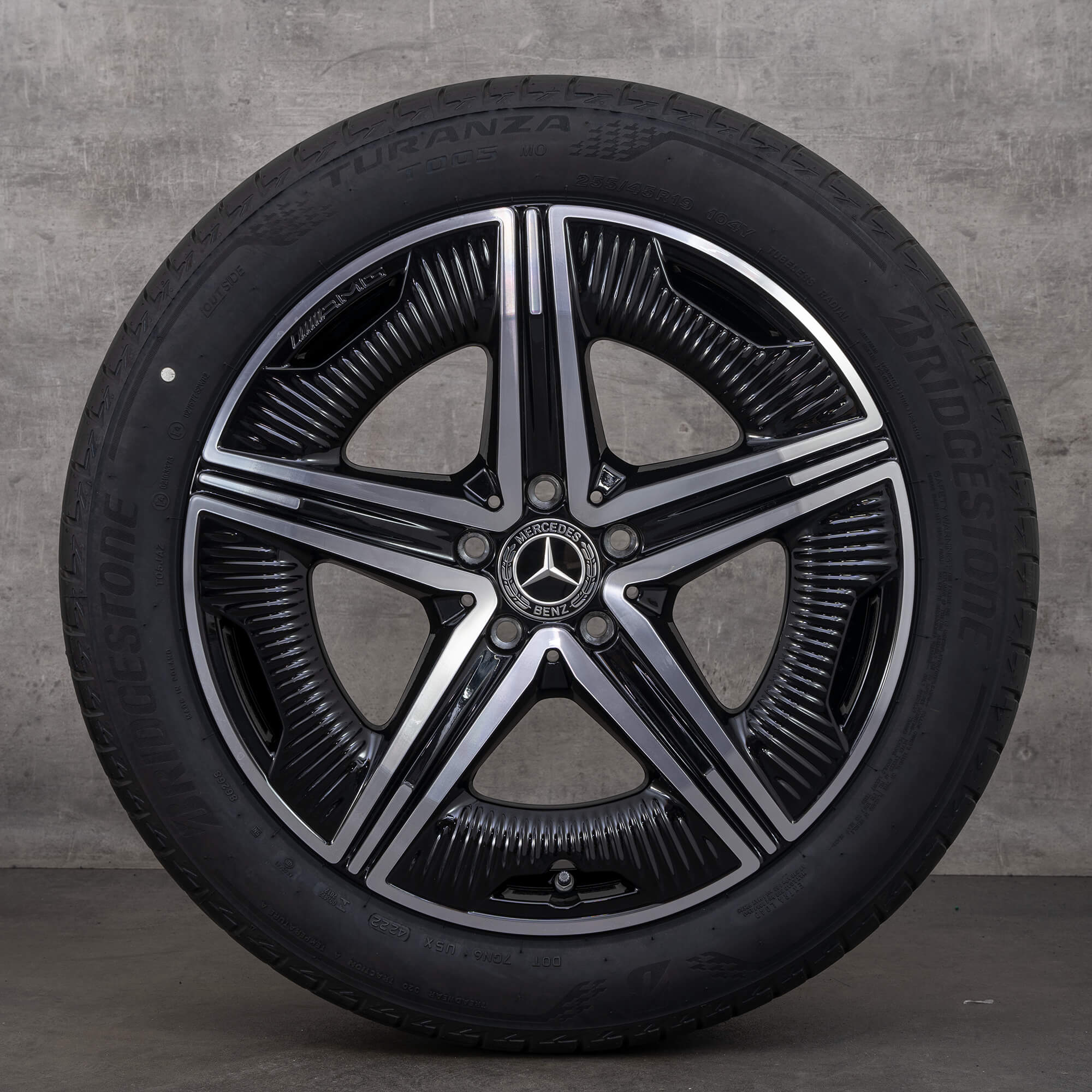 AMG 19 inch rims Mercedes EQE V295 summer tires wheels A2954012200