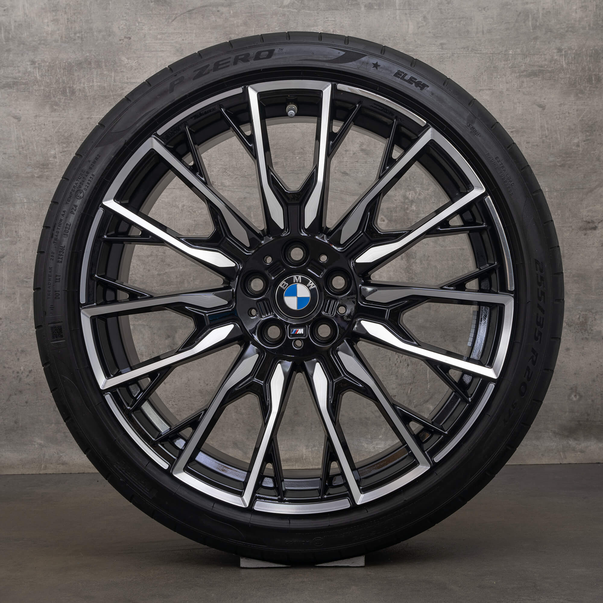 OEM BMW i4 G26 20 inch rims summer tires 868 M 5A130F0 5A130F3 black