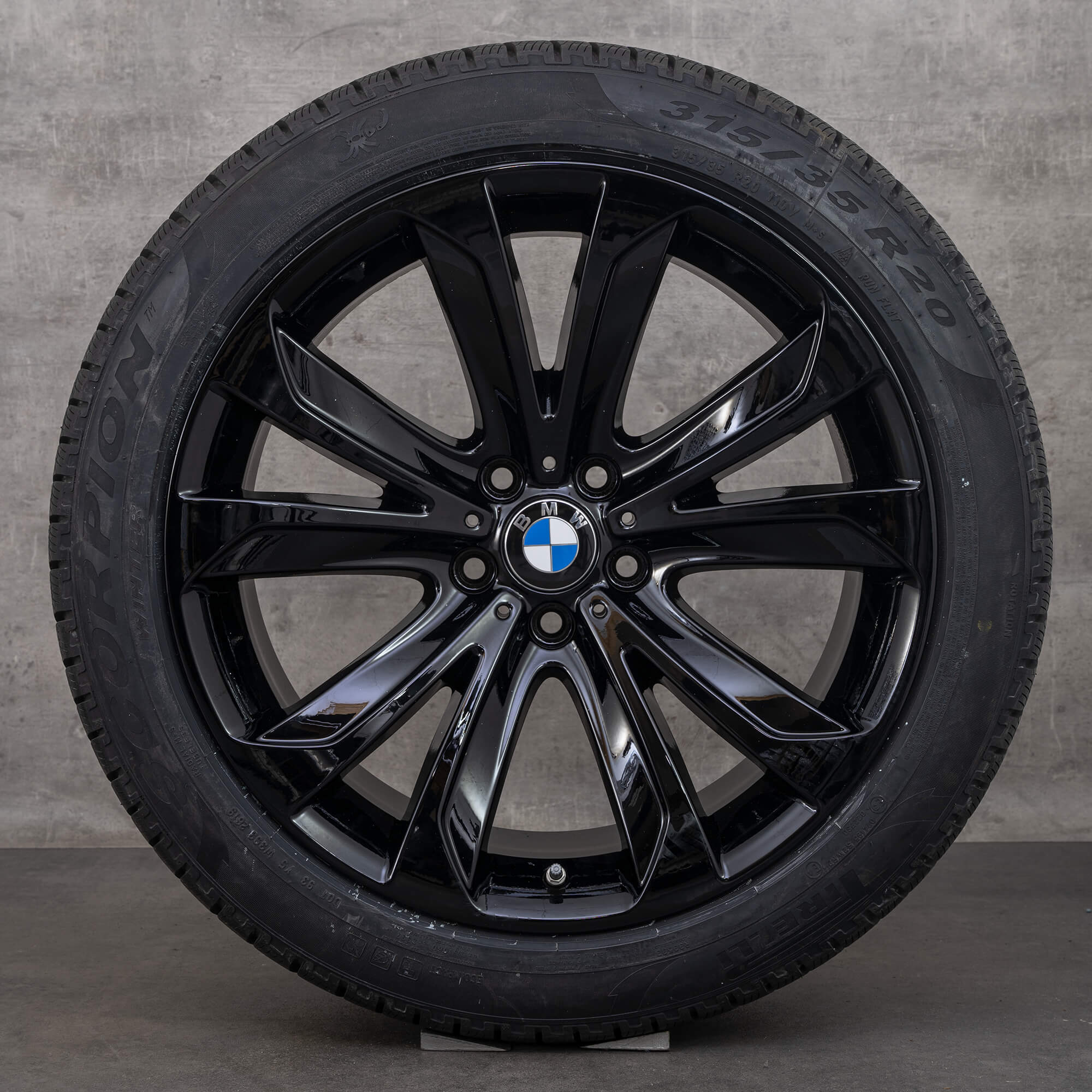 BMW 20 tums fälgar X5 E70 F15 X6 F16 vinterdäck vinterhjul Styling 491